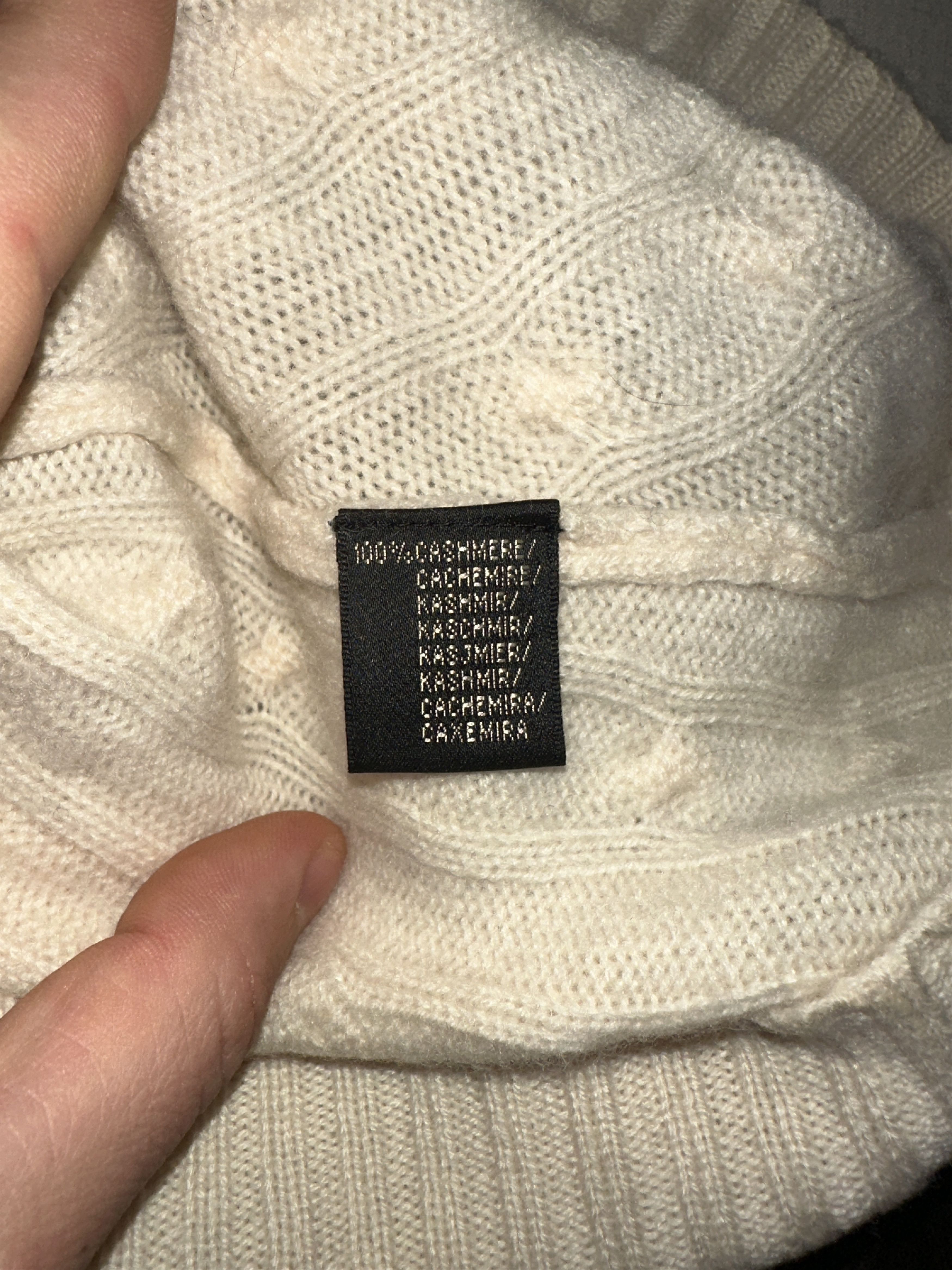 Ralph Lauren Black Label Ralph Lauren Black Label Cable Knit Cashmere Short Sleeve S Size S / US 4 / IT 40 - 8 Thumbnail