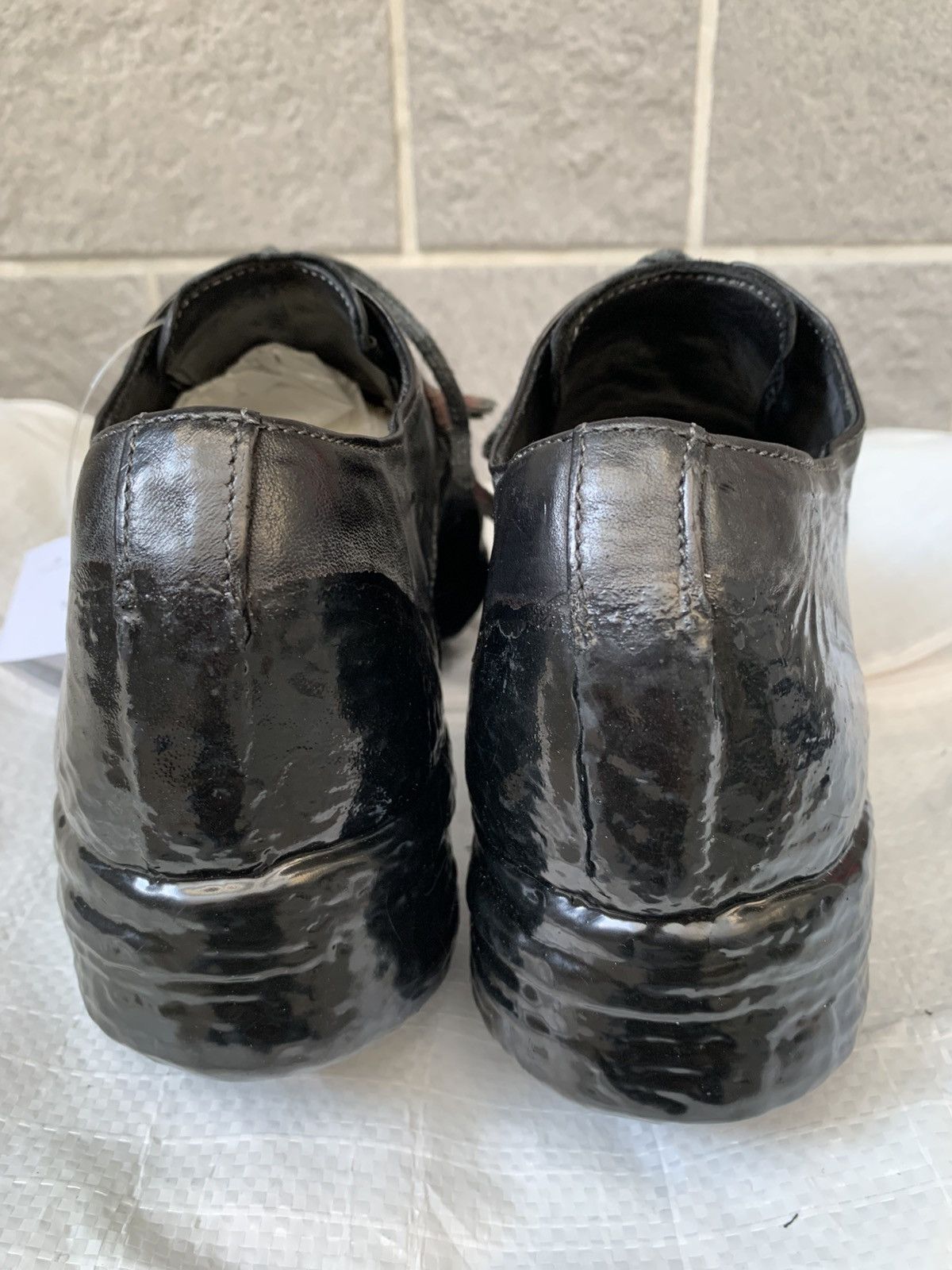 Carol Christian Poell CCP Object Dyed Lined Rubber-Drip “Goodyear” Derbys Size US 11.5 / EU 44-45 - 4 Thumbnail