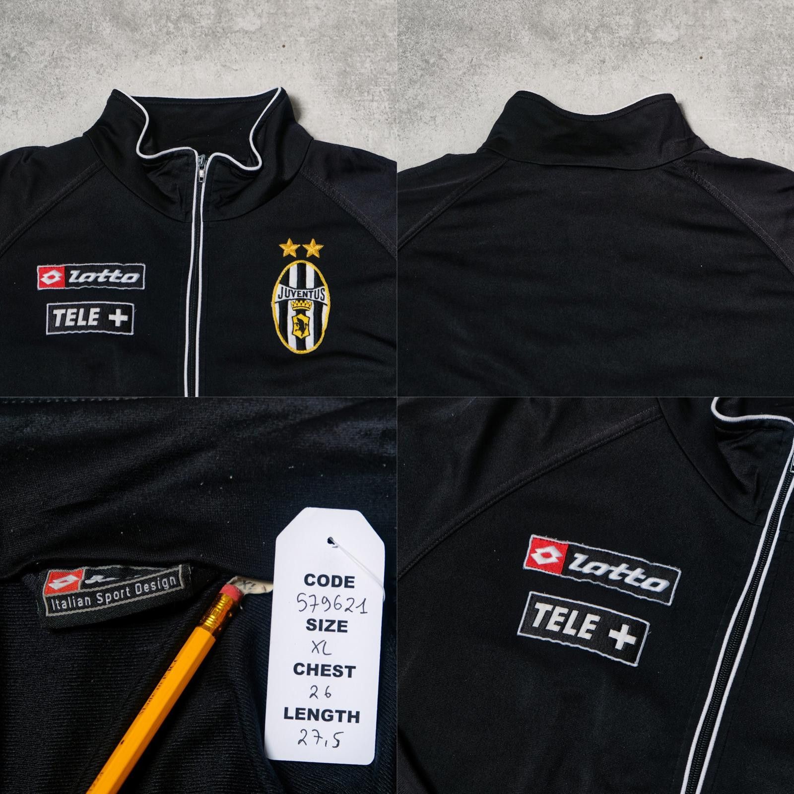 Lotto Sport 2001/02 Juventus Track Jacket Lotto (XL) Size US XL / EU 56 / 4 - 4 Thumbnail