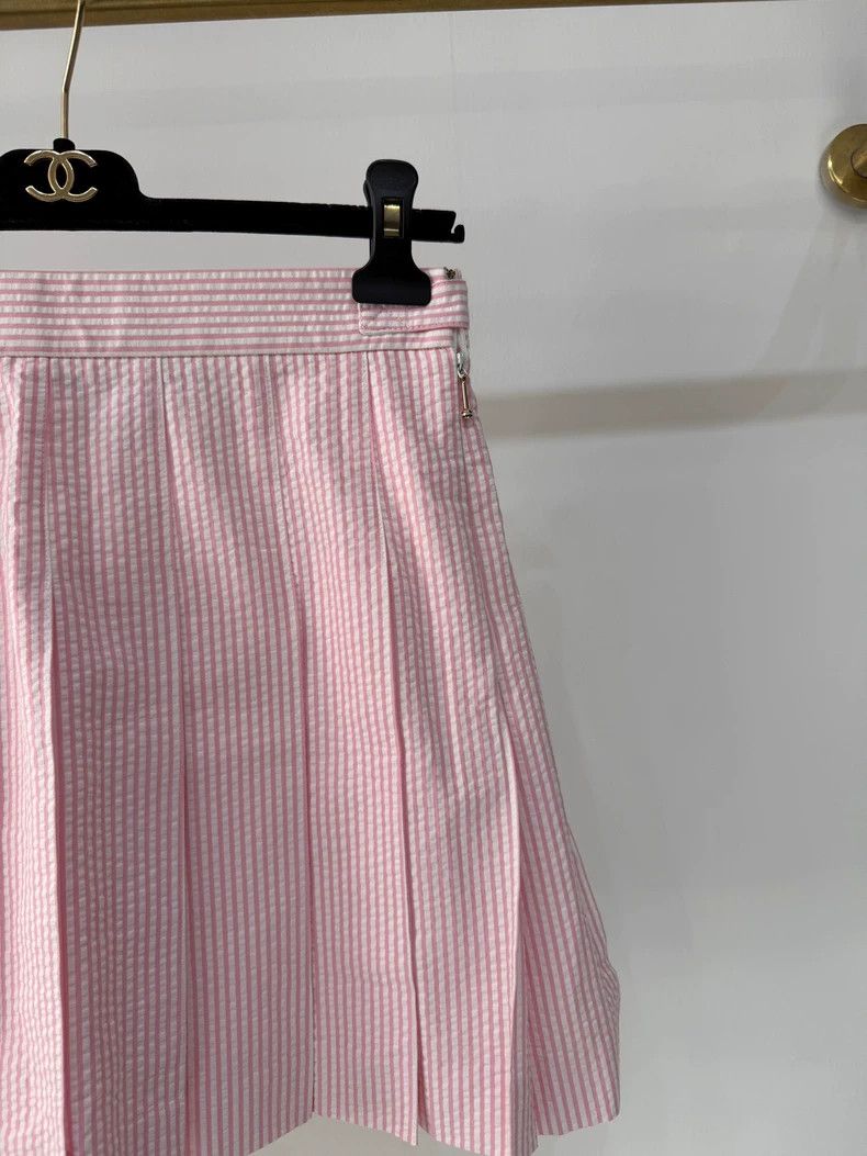 Thom Browne Thom browne Pink pleated skirt 2503-Nextarrow Size 24" / US 00 / IT 34 - 3 Thumbnail