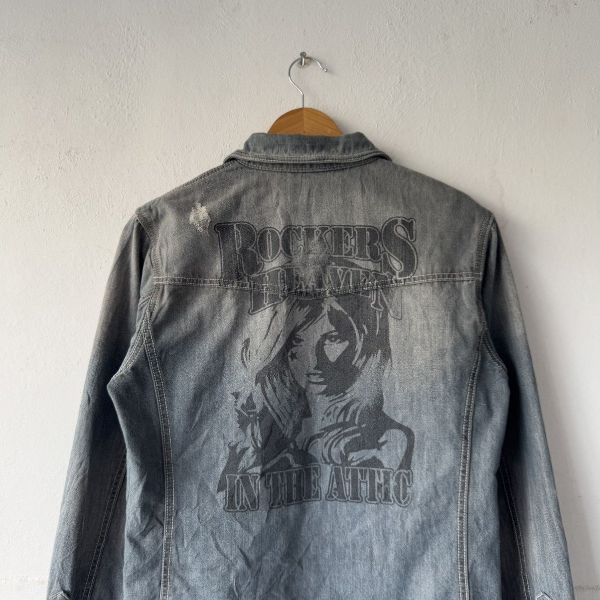 If Six Was Nine 2000s in the attic rockers heaven denim distressed shirt Size US M / EU 48-50 / 2 - 2 Thumbnail