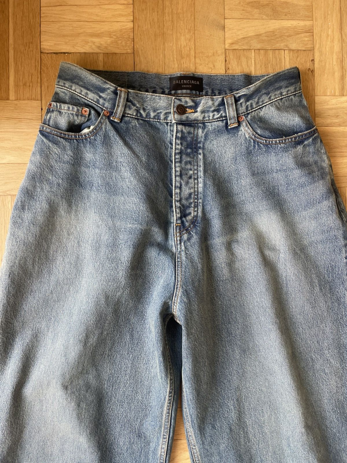 Balenciaga Baggy Wide Leg Denim Size US 32 / EU 48 - 8 Thumbnail