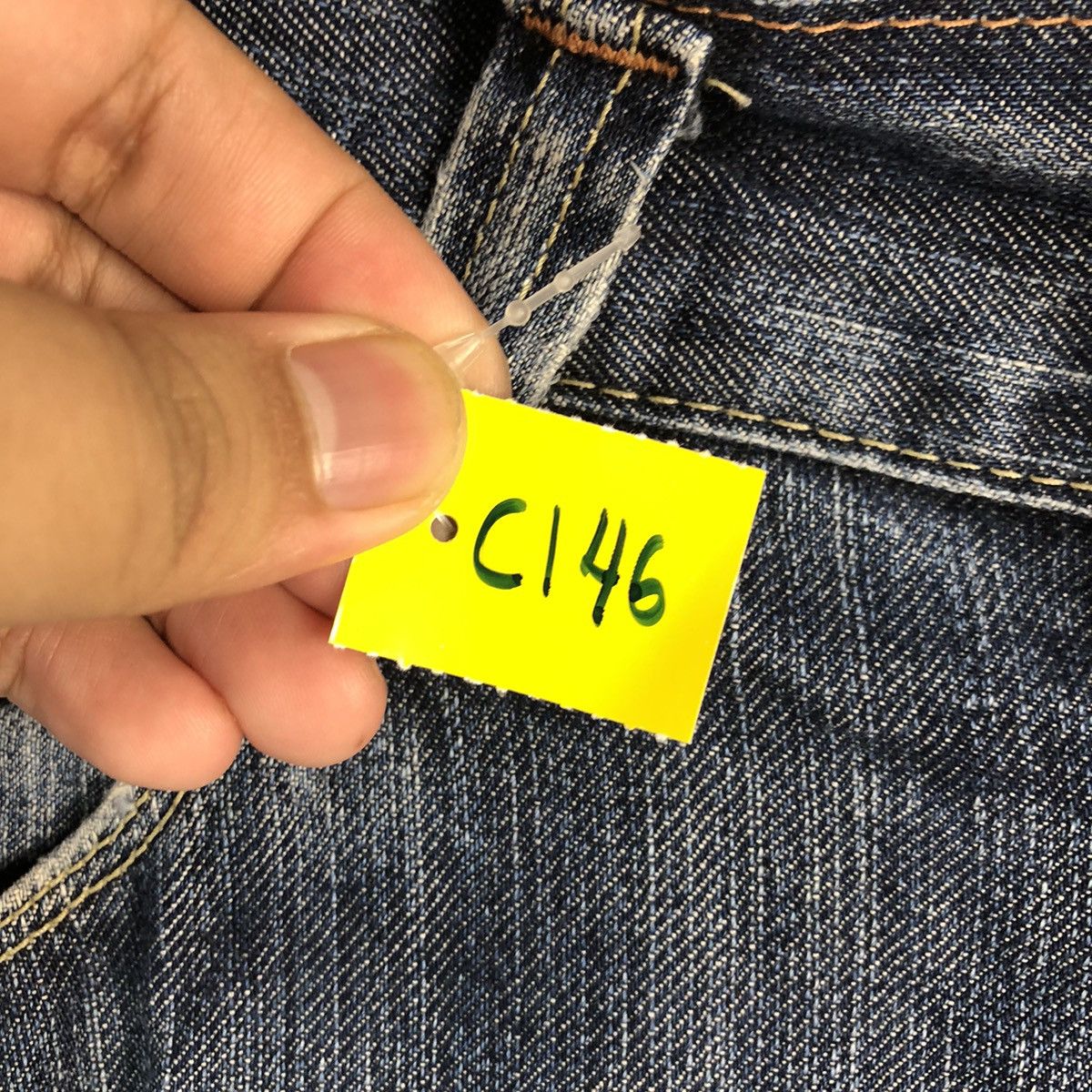 Levi's DL Levis 511 Vintage faded ripped Blue Denim Pants #C146 Size US 34 / EU 50 - 11 Thumbnail