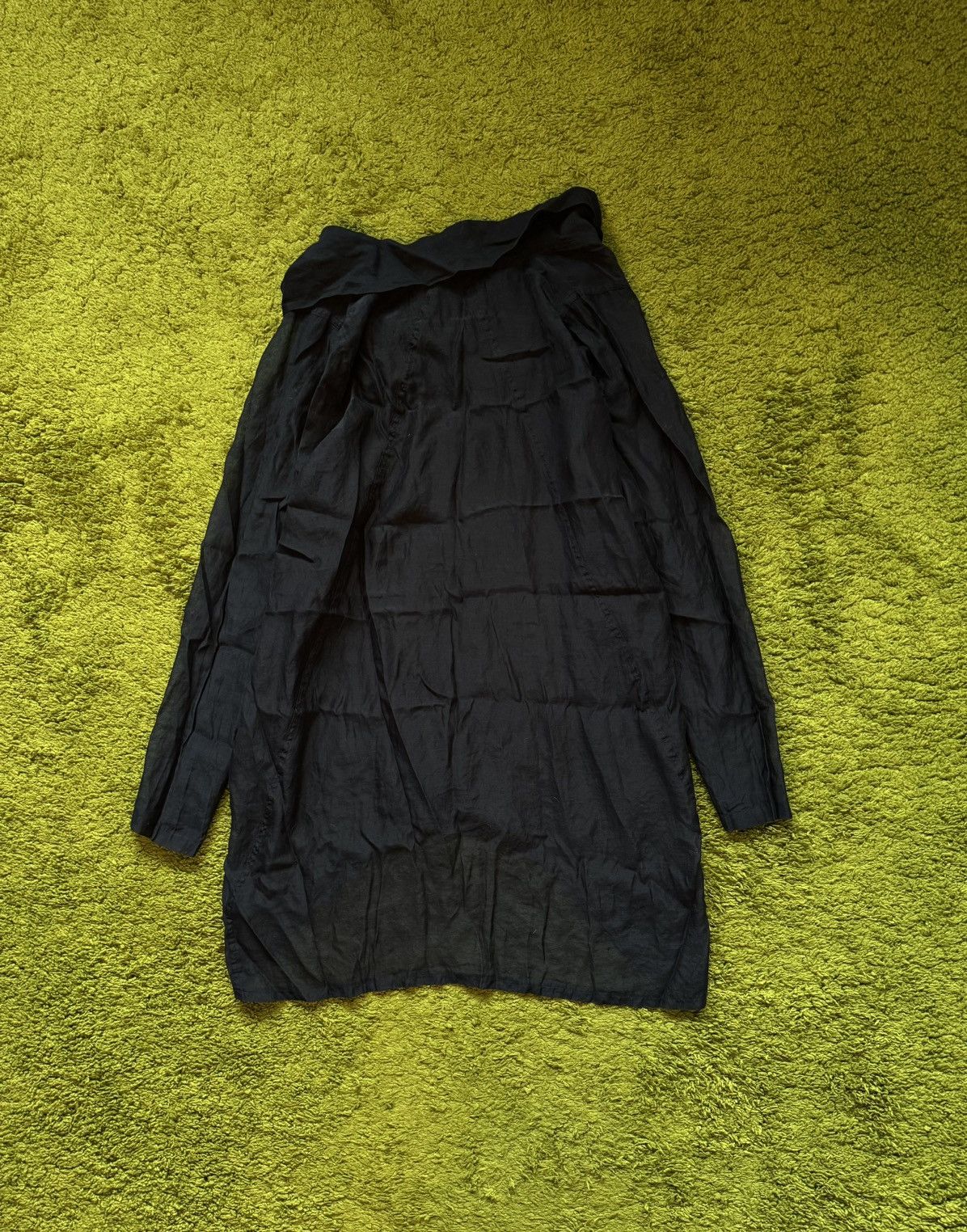Rundholz Rundholz black avant garde silk blend mesh gothic tunic Size S / US 4 / IT 40 - 2 Thumbnail