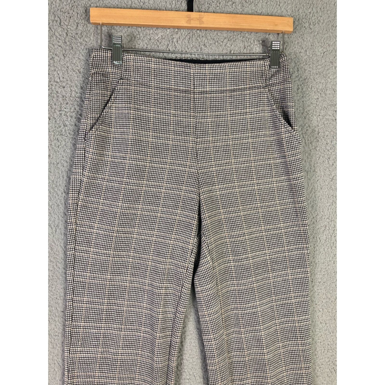 Other Max Studio Women's Plaid Slim Dress Pants Gray Size Small Size 26" / US 2 / IT 38 - 6 Thumbnail