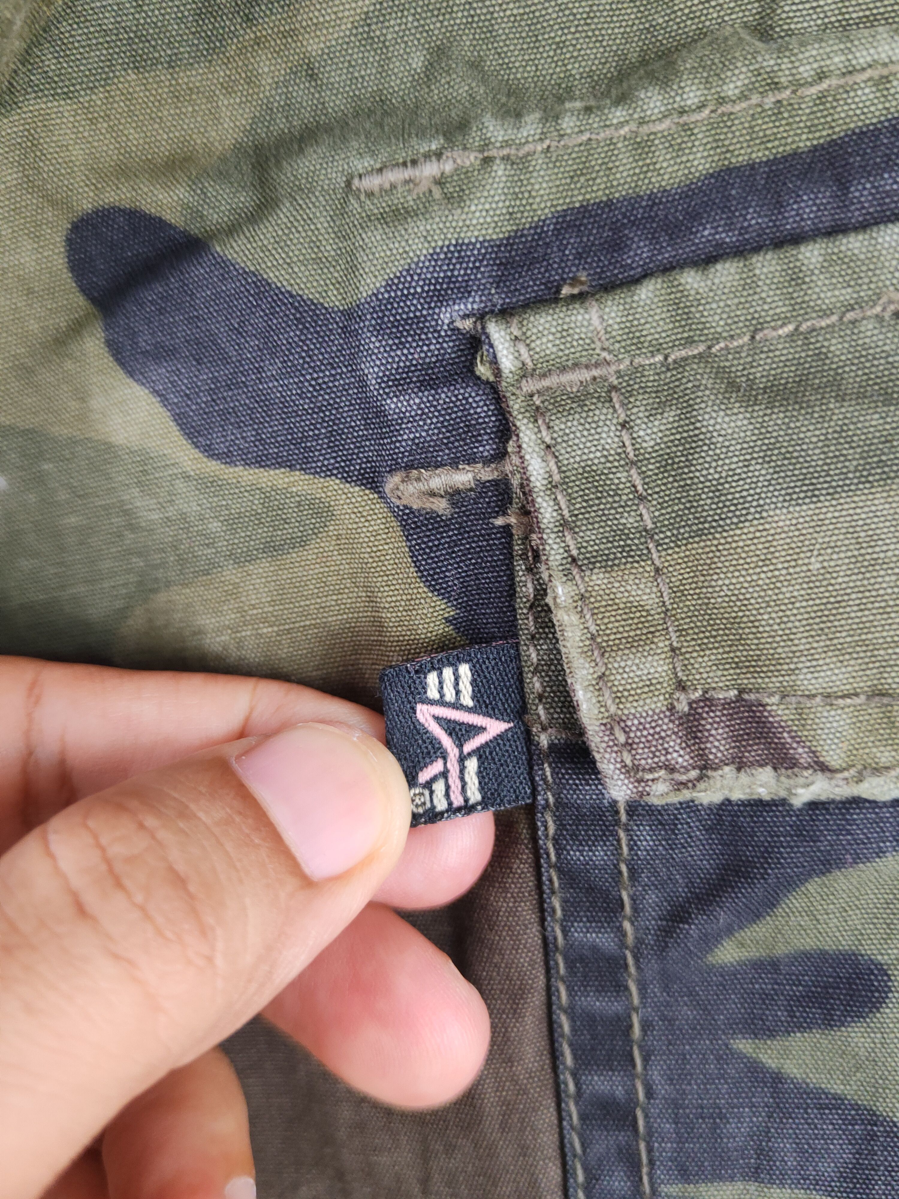 Alpha Industries DL Alpha Industries Camouflage Multipocket Cargo Pants #2348 Size 26" / US 2 / IT 38 - 10 Thumbnail