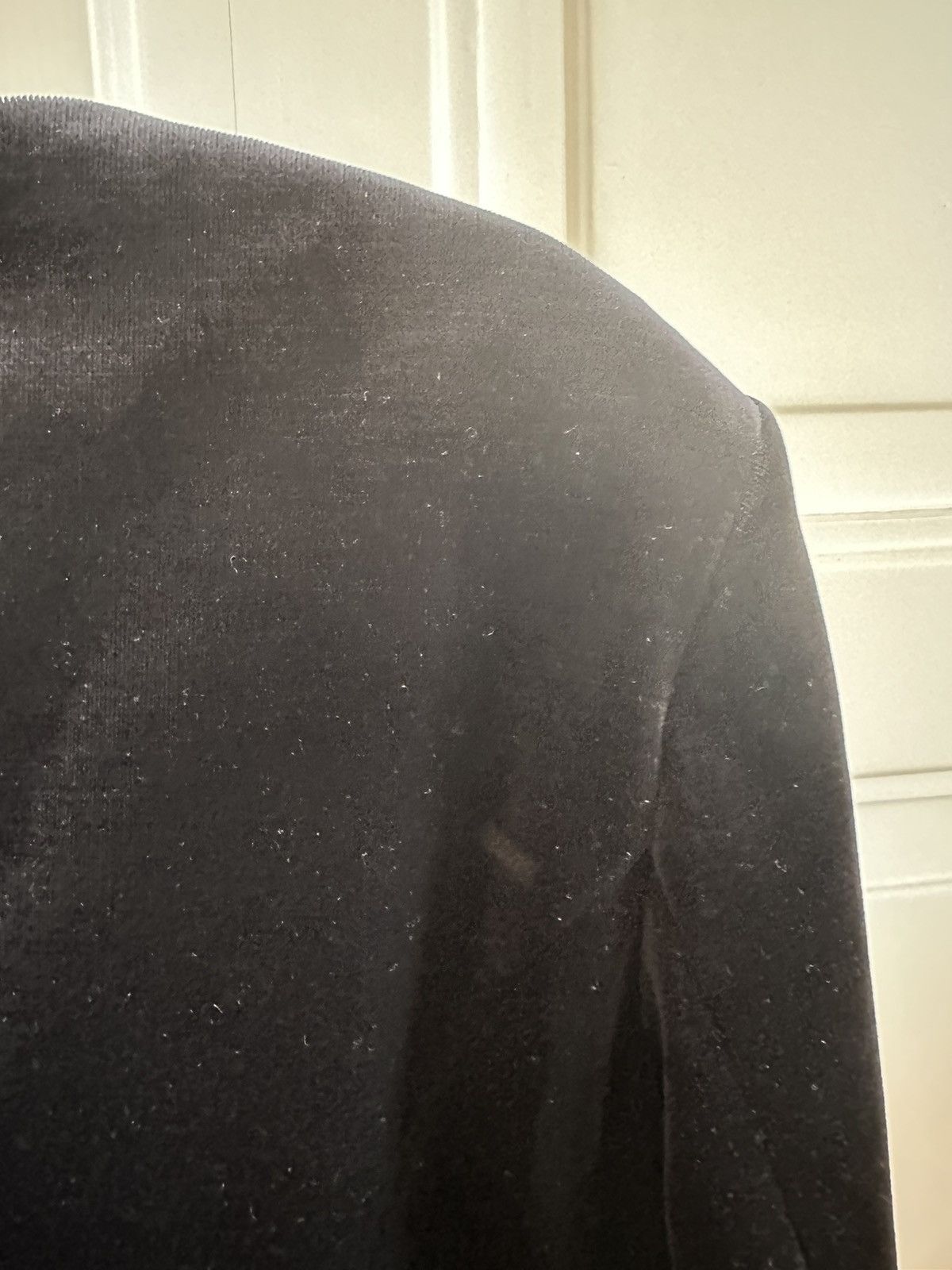 Other Black velvet & silk vintage blazer Size L / US 10 / IT 46 - 3 Thumbnail