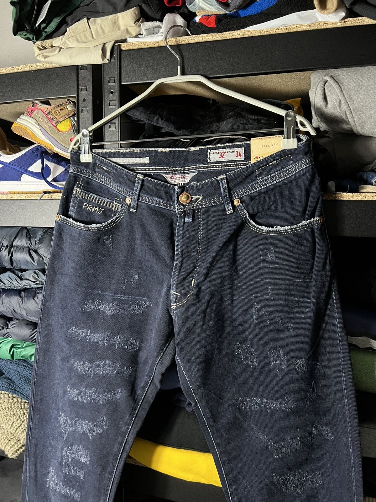 Jacob Cohen Jacob Cohen Premium Edition Denim Jeans Distressed Dark Blue Size US 32 / EU 48 - 11 Thumbnail