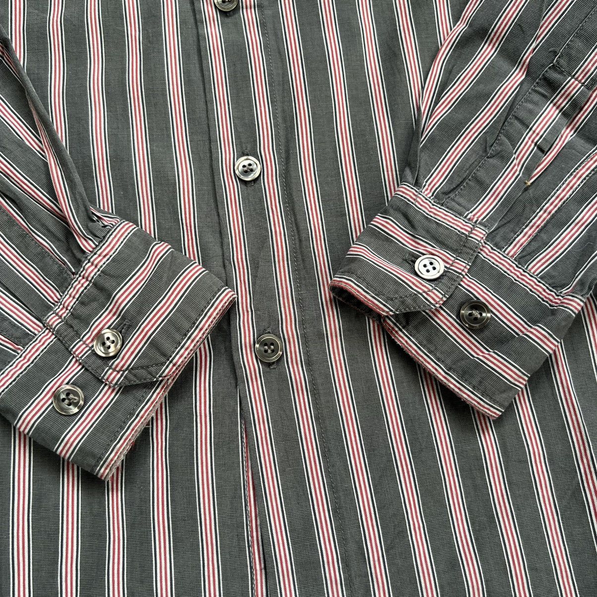 Nigel Cabourn Nigel Carboun Vertical Stripe Longsleeve Button up Shirt Size US XL / EU 56 / 4 - 3 Thumbnail