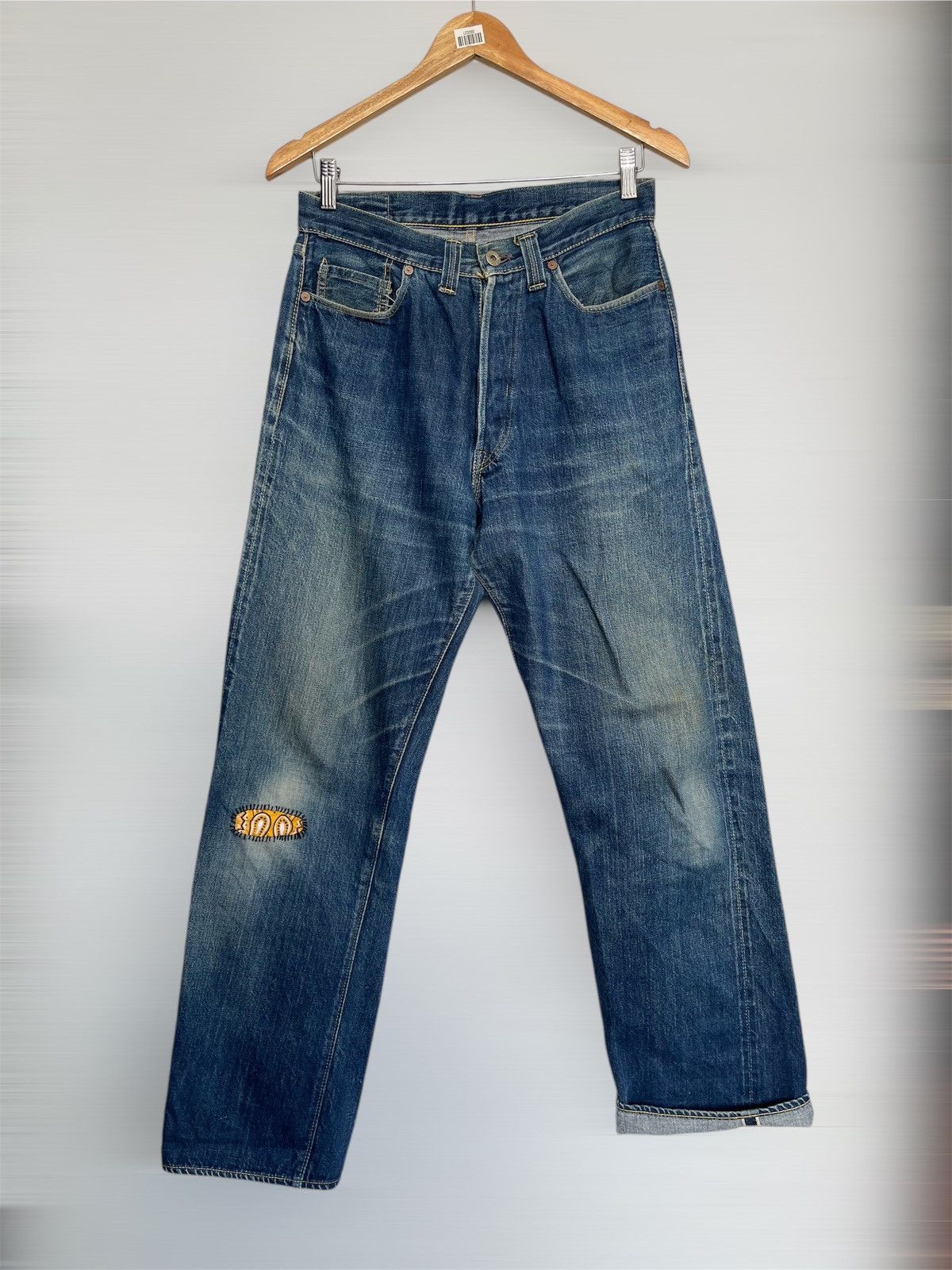 Denime Vintage Distressed Denime Selvedge Denim Size US 30 / EU 46 - 1 Thumbnail