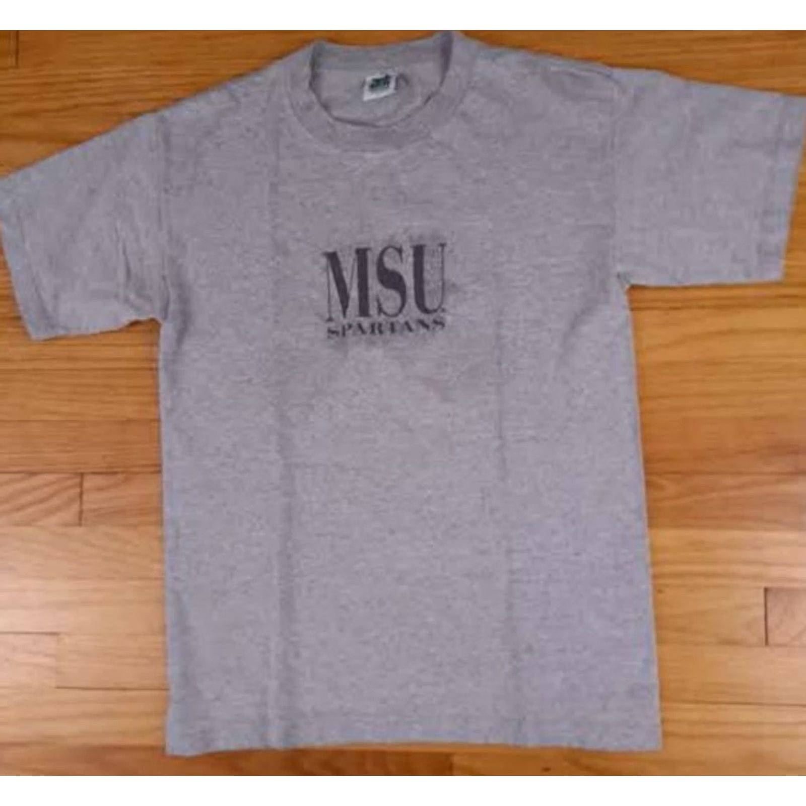 Vintage TLC Shirt Mens L Gray Michigan State MSU Spartans USA Made Grey Size US L / EU 52-54 / 3 - 2 Thumbnail