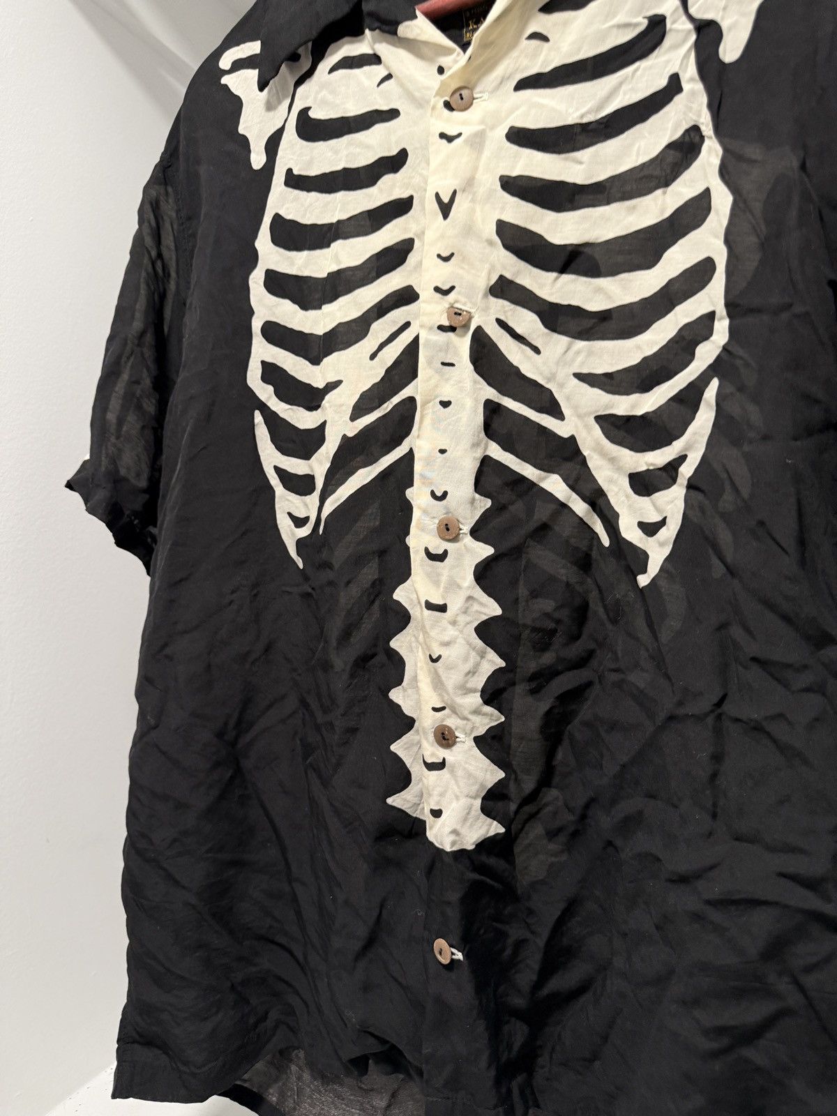 Kapital Laptop Black Skeleton Button Up Short Sleeve Size US XL / EU 56 / 4 - 4 Thumbnail