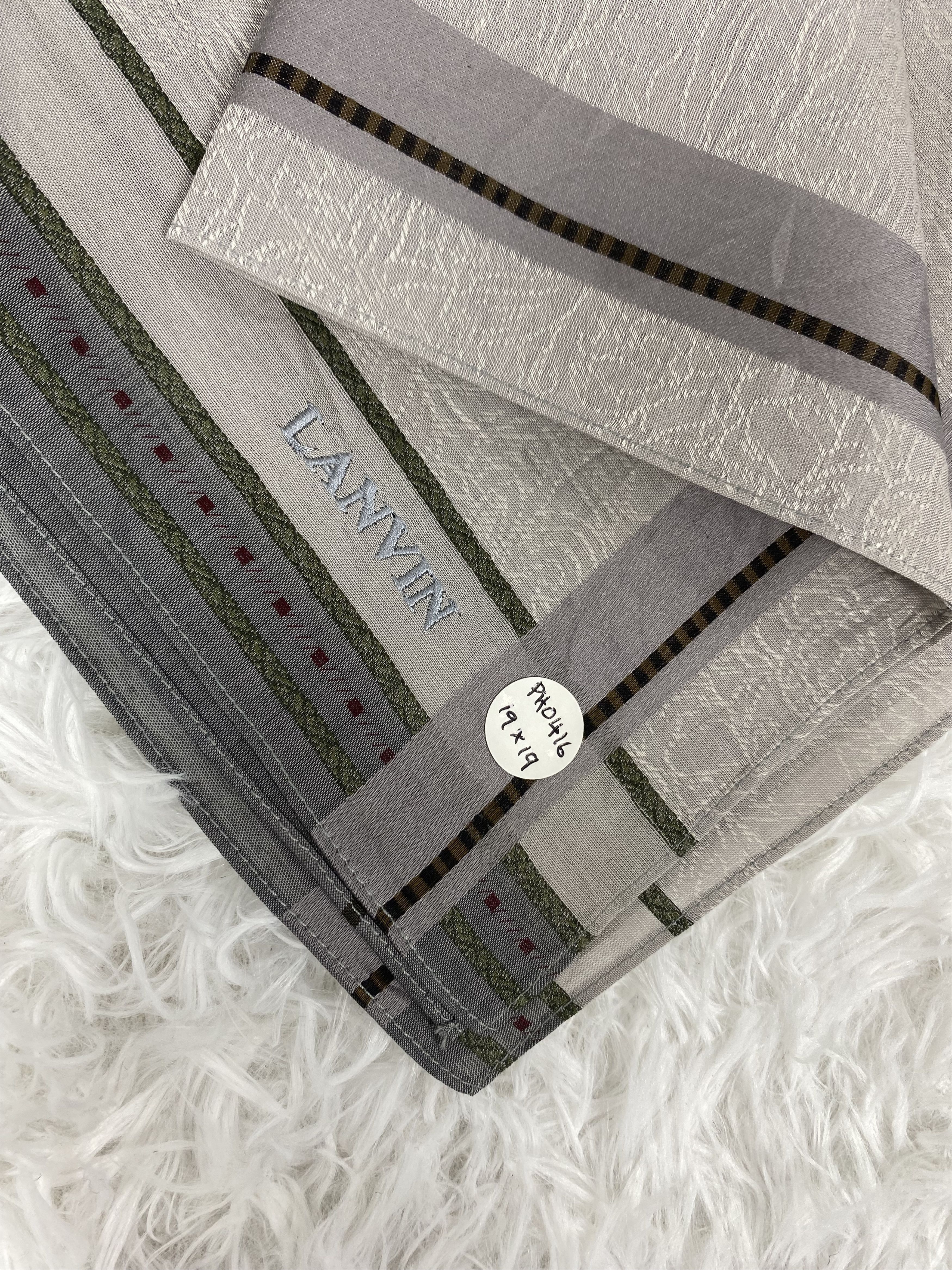 Lanvin Vintage Lanvin Handkerchief Neckerchief PH0416 Size ONE SIZE - 2 Thumbnail