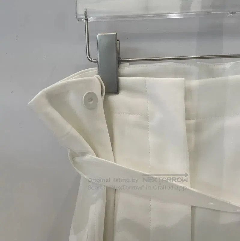 Max Mara MaxMara White Cotton Casual Pants M Size . Size 23" - 3 Thumbnail