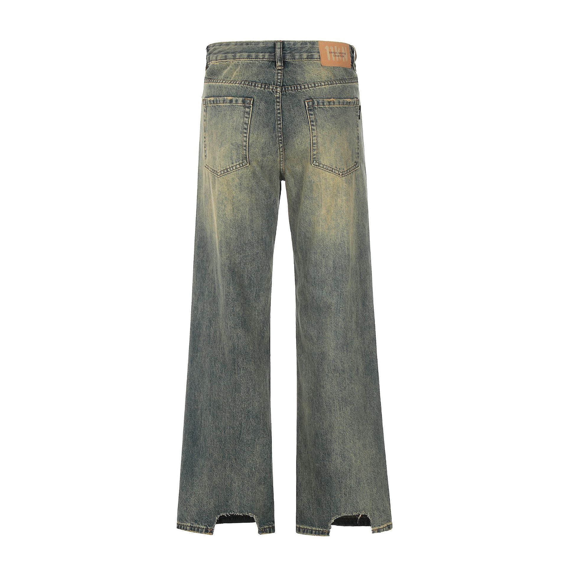 Japanese Brand × Jean American washed distressed loose wide-leg bootcut jeans Size US 32 / EU 48 - 2 Thumbnail
