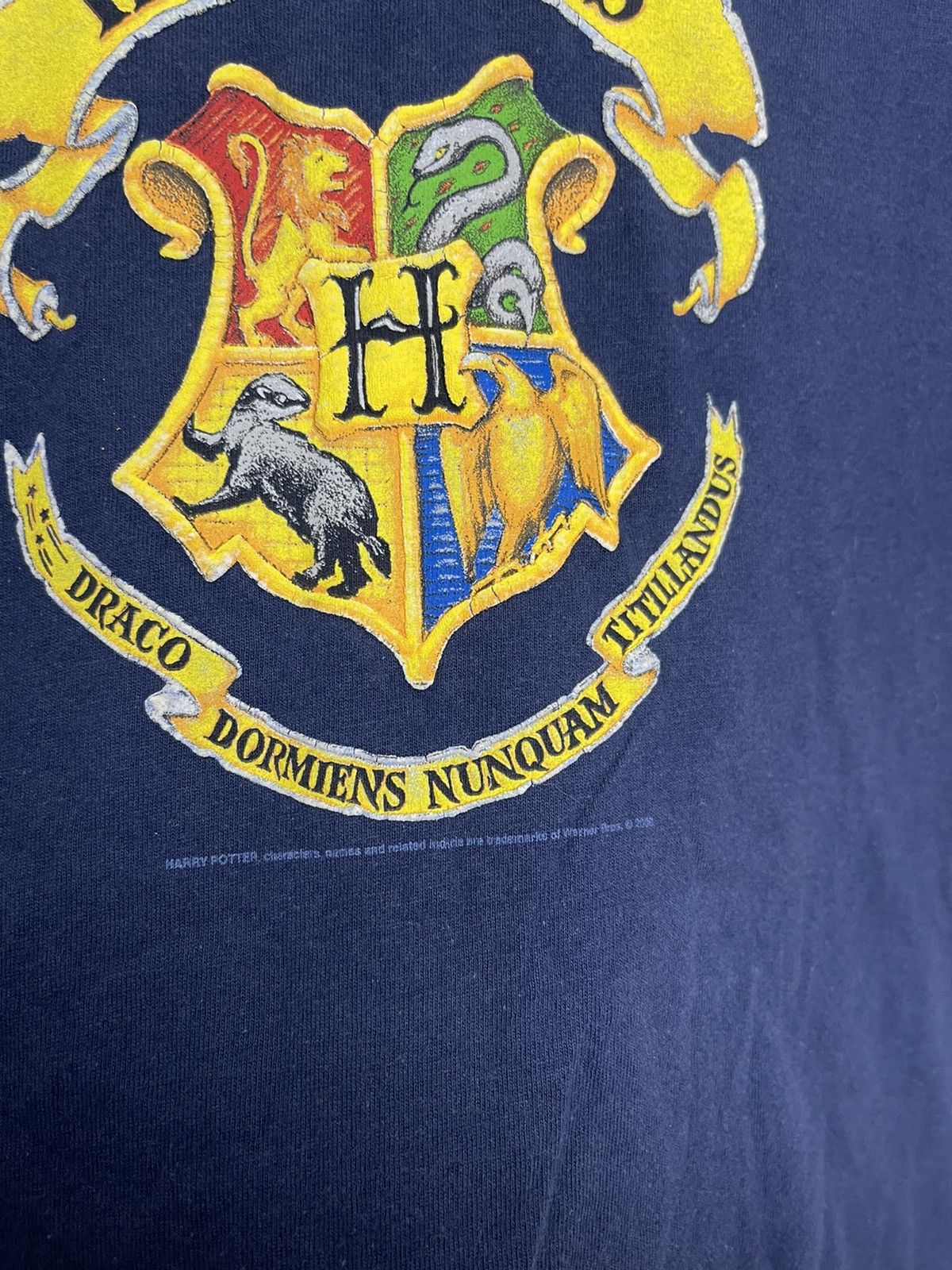 Vintage 2000 Vintage Harry Potter Hogwarts Logo Boxy T-Shirt Size US L / EU 52-54 / 3 - 3 Thumbnail