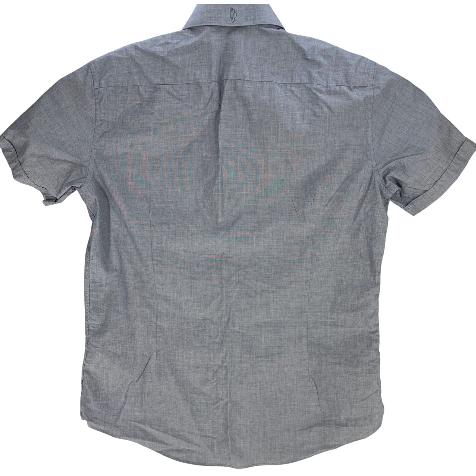 Vintage Jill Stuart Button-Up Shirt Men XL Blue Short Sleeve Slim Fit Minimalist Preppy Shirt Size US XL / EU 56 / 4 - 3 Thumbnail