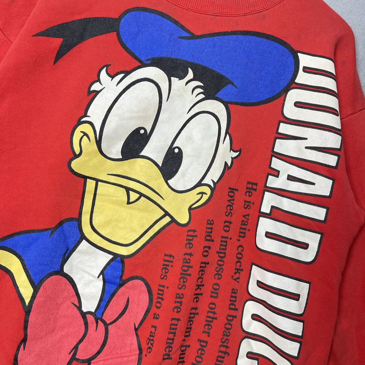 Disney Vintage Mickey & Donald Disney Sweatshirt (Double Sided) Size US M / EU 48-50 / 2 - 12 Thumbnail