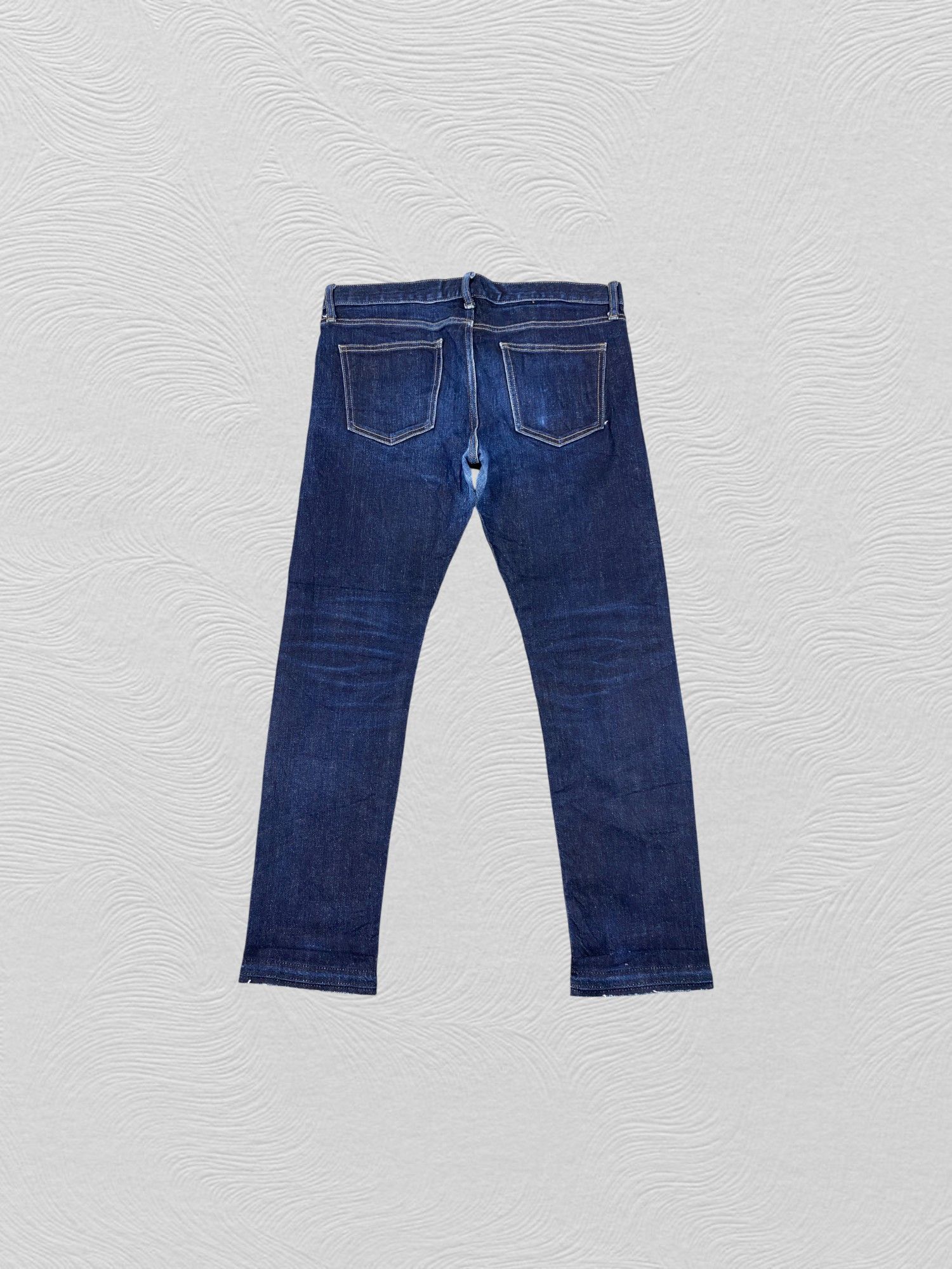 Japanese Brand Redline Dark Blue Uniqlo Jeans 35x28.5 Denim- JN3897 Size US 35 - 2 Thumbnail