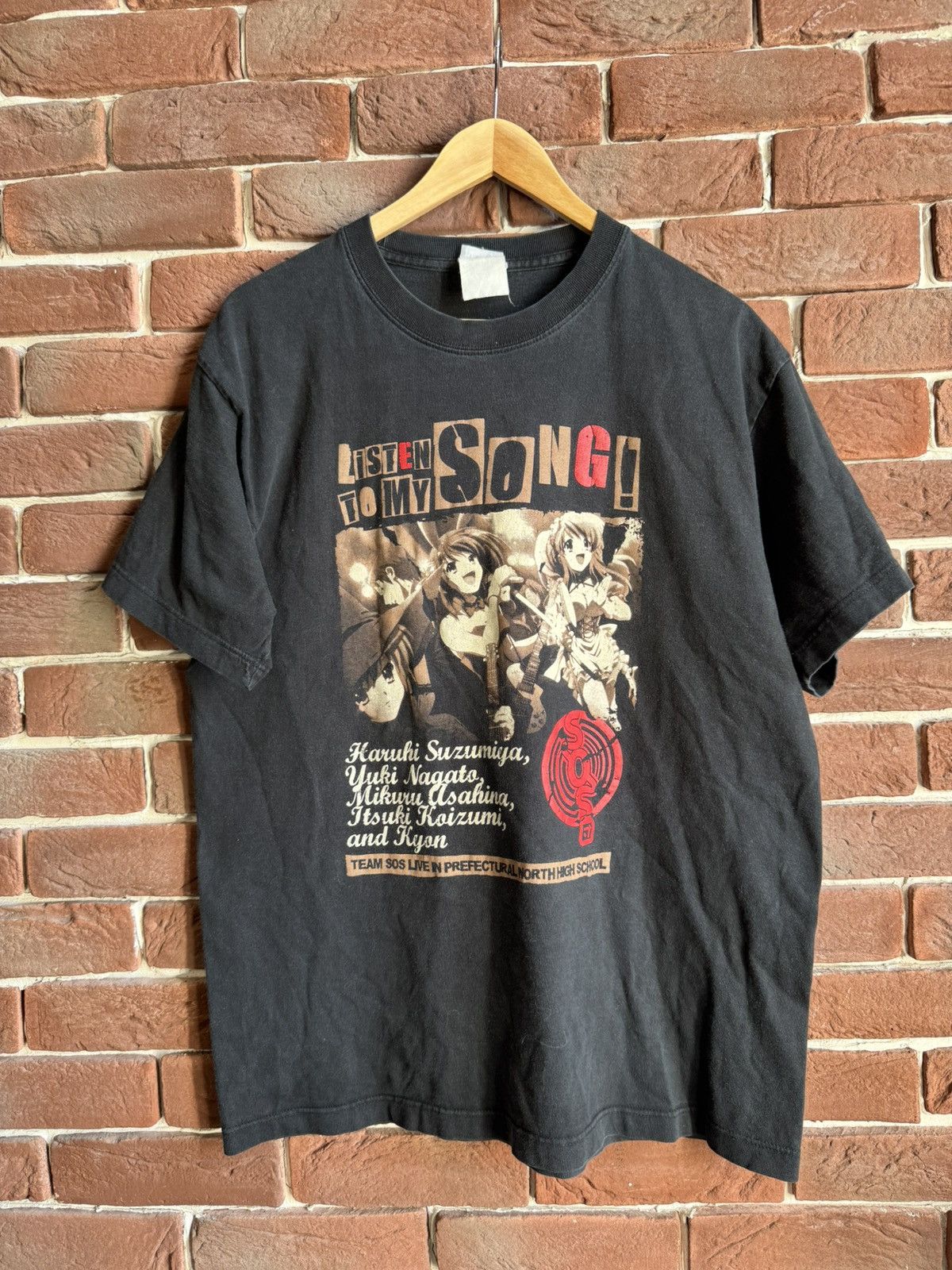Anime Vintage 00s Cospa Haruhi Suzumiya SOS Live Anime Tee Size US L / EU 52-54 / 3 - 1 Thumbnail