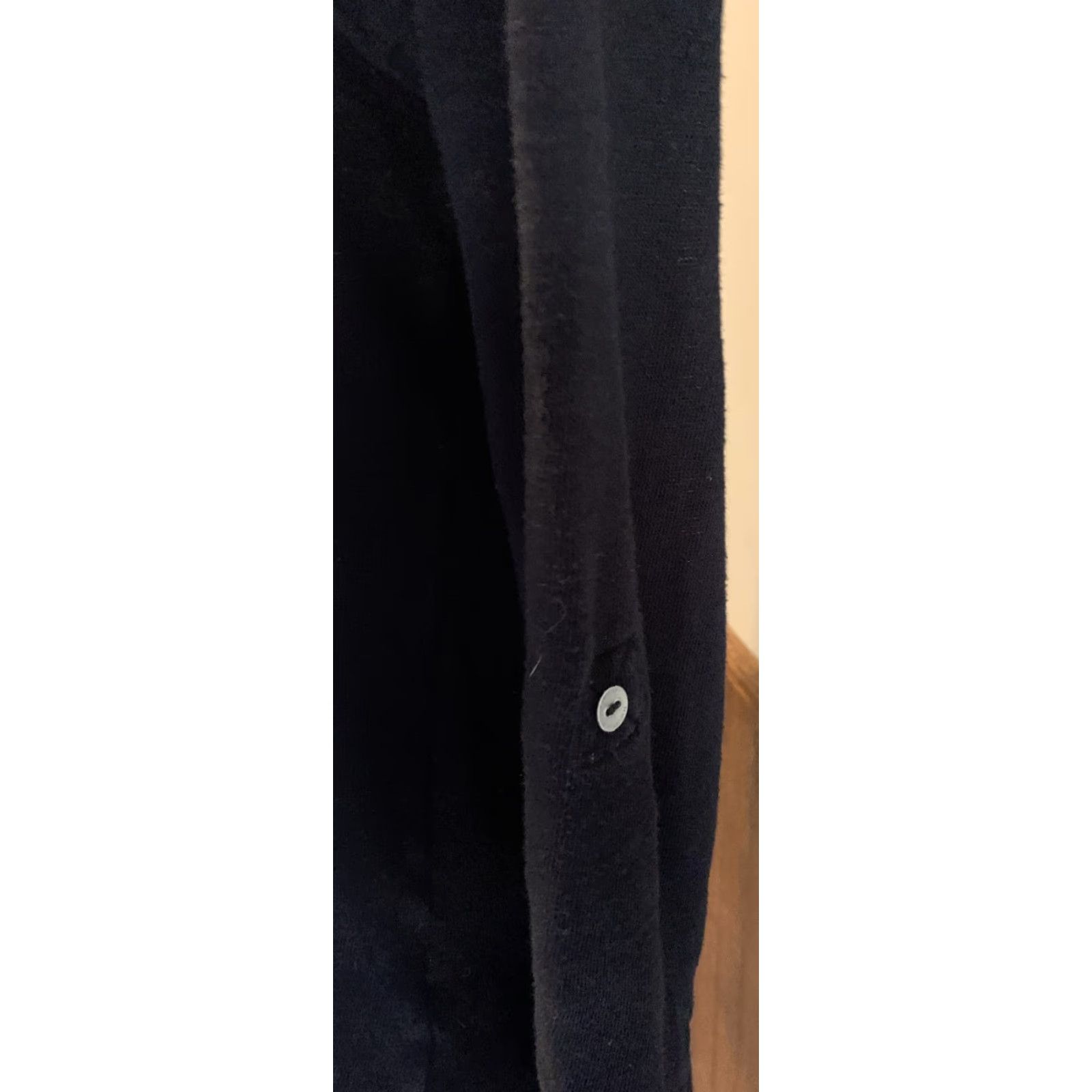 Calvin Klein Calvin Klein Performance Hooded Pullover Long Sleeve M Women Black Quick Dry Gym Training Cross Training CrossFit Yoga V-Neck Size M / US 6-8 / IT 42-44 - 3 Thumbnail