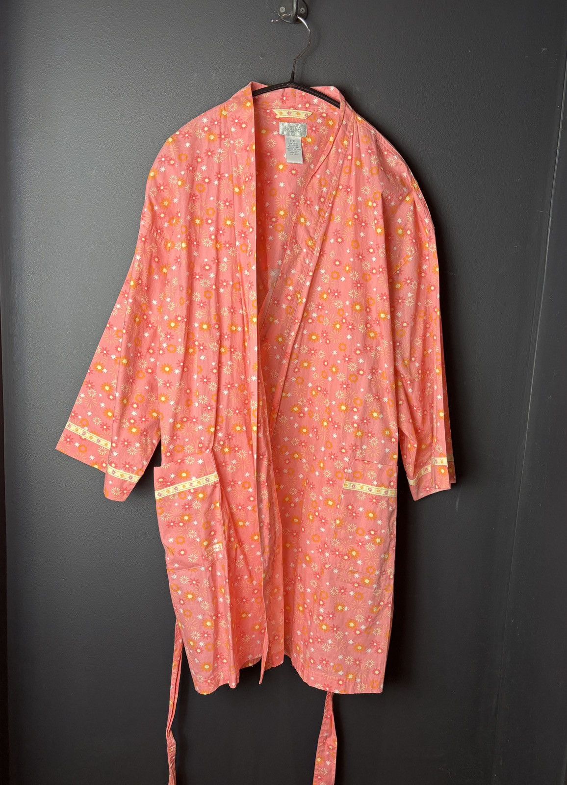 Vintage Vintage La Senza Robe Cotton Bath Robe Sleep Belted Womens Size L / US 10 / IT 46 - 7 Thumbnail