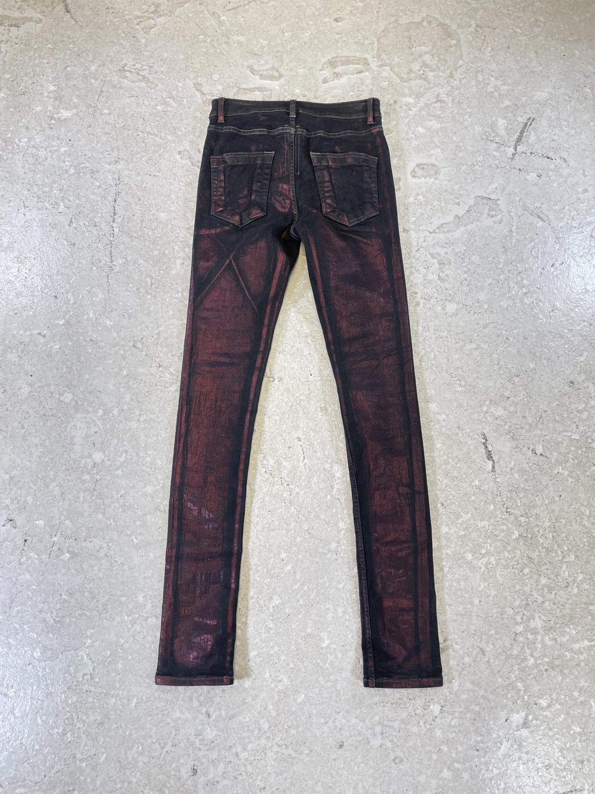 Rick Owens Rick Owens Foil Wax Bruise Denim Size US 27 - 4 Thumbnail
