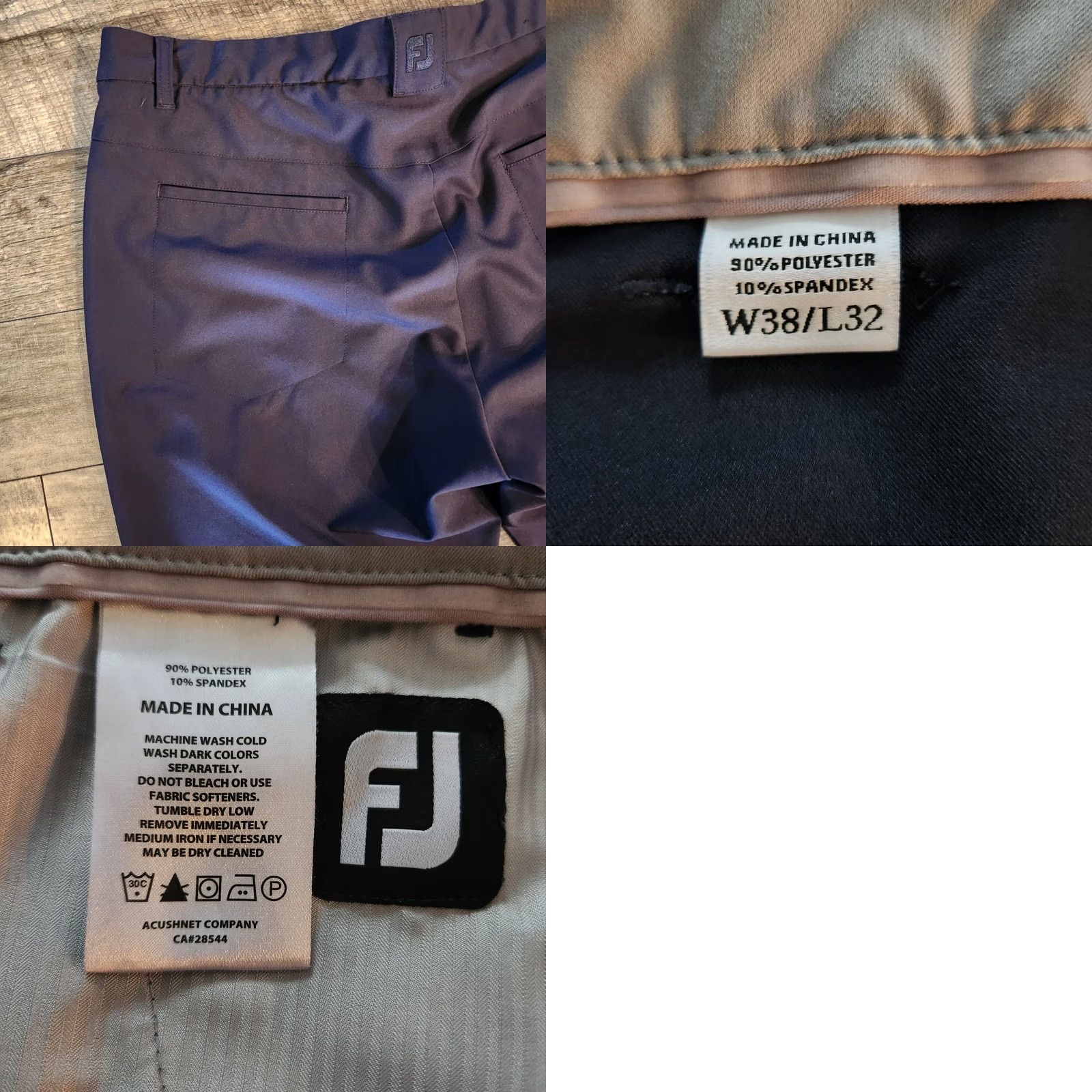 Footjoy FootJoy Tempo Series Golf Pants Mens 38x32 Navy Blue Stretch Performance Shirt? Size US 38 / EU 54 - 9 Thumbnail