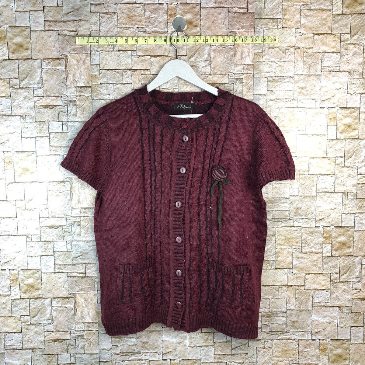 Homespun Knitwear × Japanese Brand Pol Poq Purple Knitwear #A1190 Size M / US 6-8 / IT 42-44 - 1 Thumbnail