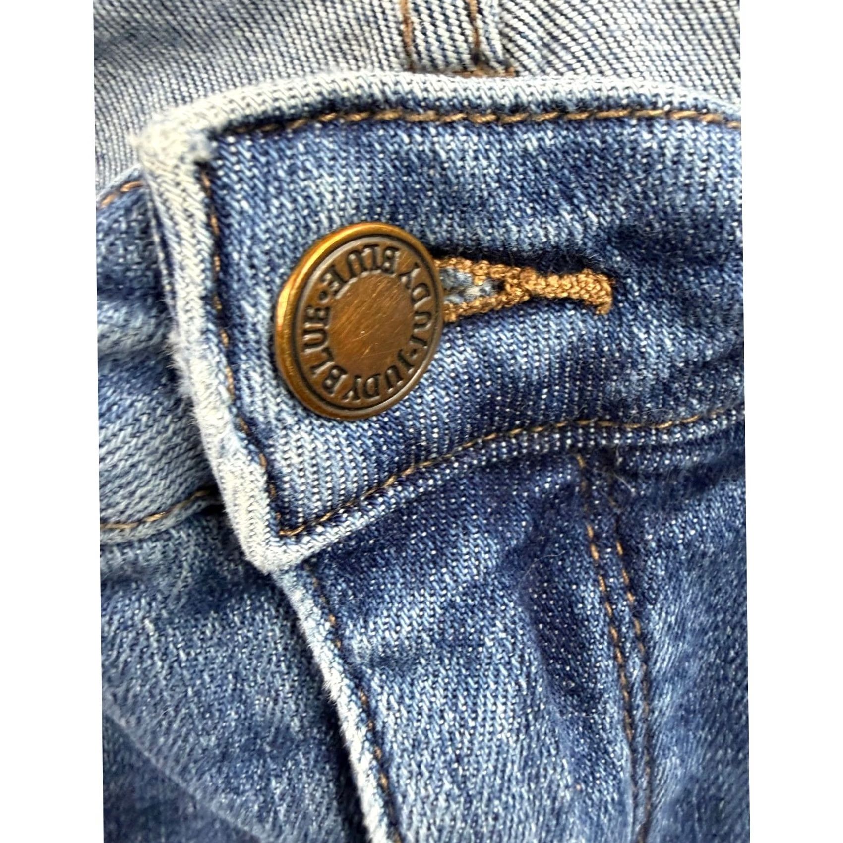 Vintage Judy Blue Skinny Jeans Women Blue High Rise Stretch Denim 29x27 Size 29" - 7 Thumbnail