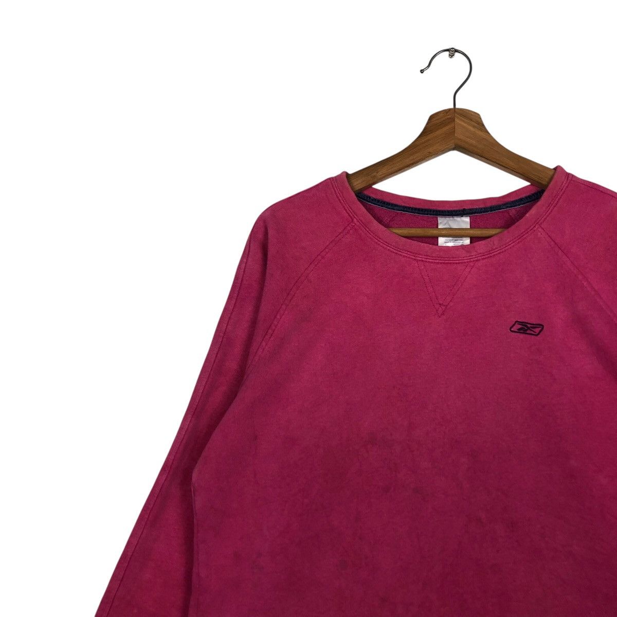 Japanese Brand 📌Vintage Sweatshirt Cropped Design Reebok Rich Pink Size US L / EU 52-54 / 3 - 8 Thumbnail
