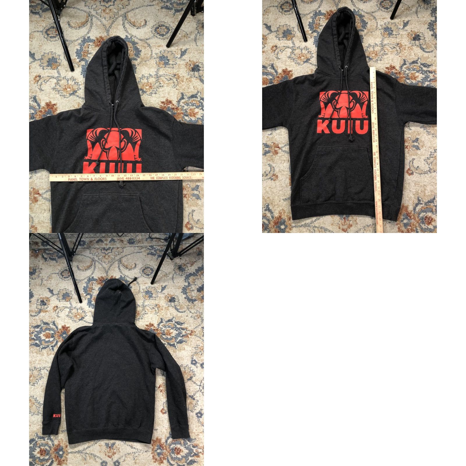 Logo 7 KUIU Hoodie Mens Medium Gray Fleece Pullover Graphic Print Ram Logo Hunting Sweatshirt Size US M / EU 48-50 / 2 - 8 Thumbnail