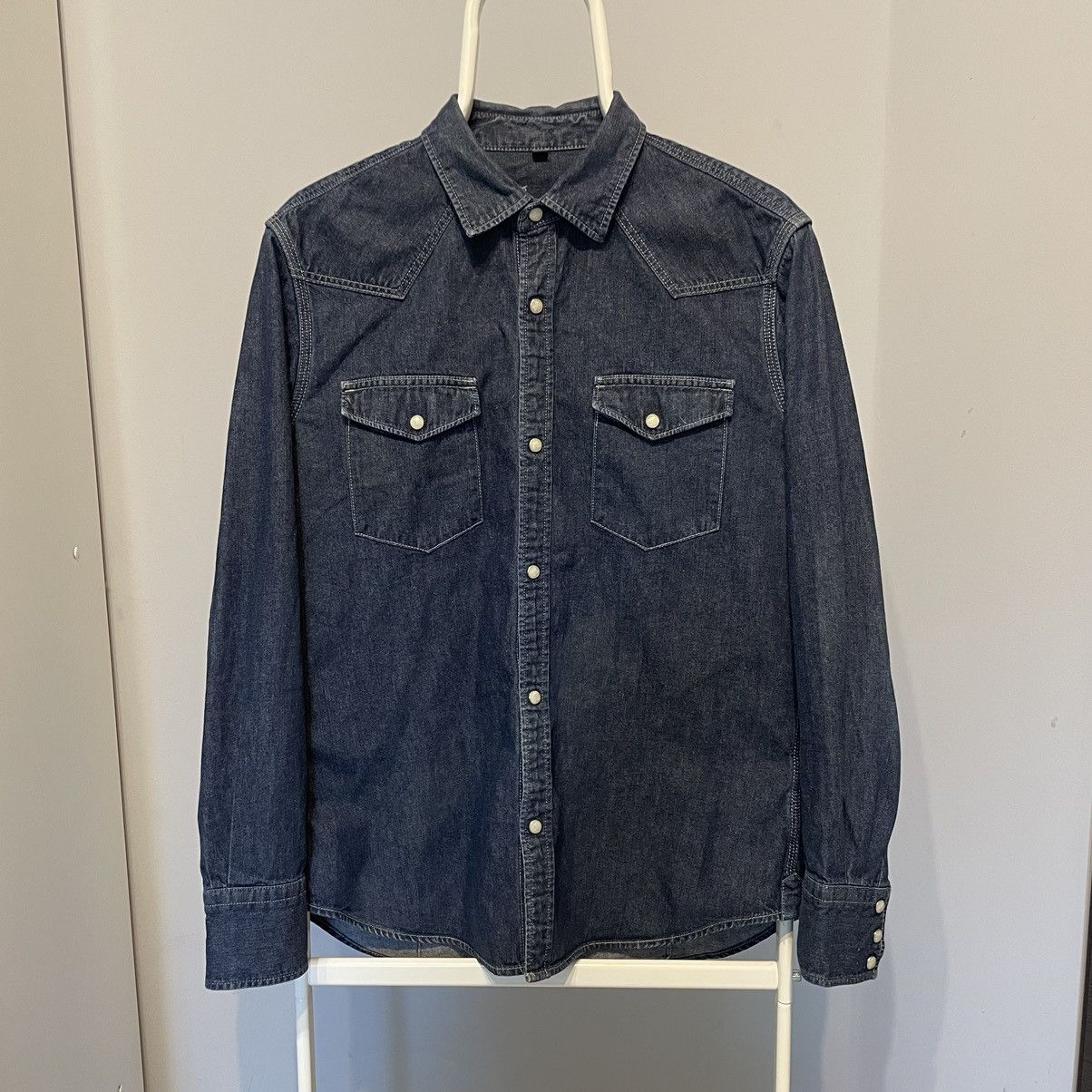 Japanese Brand × Muji Muji Denim jacket jeans streetwear y2k rare vintage Size US XL / EU 56 / 4 - 6 Thumbnail