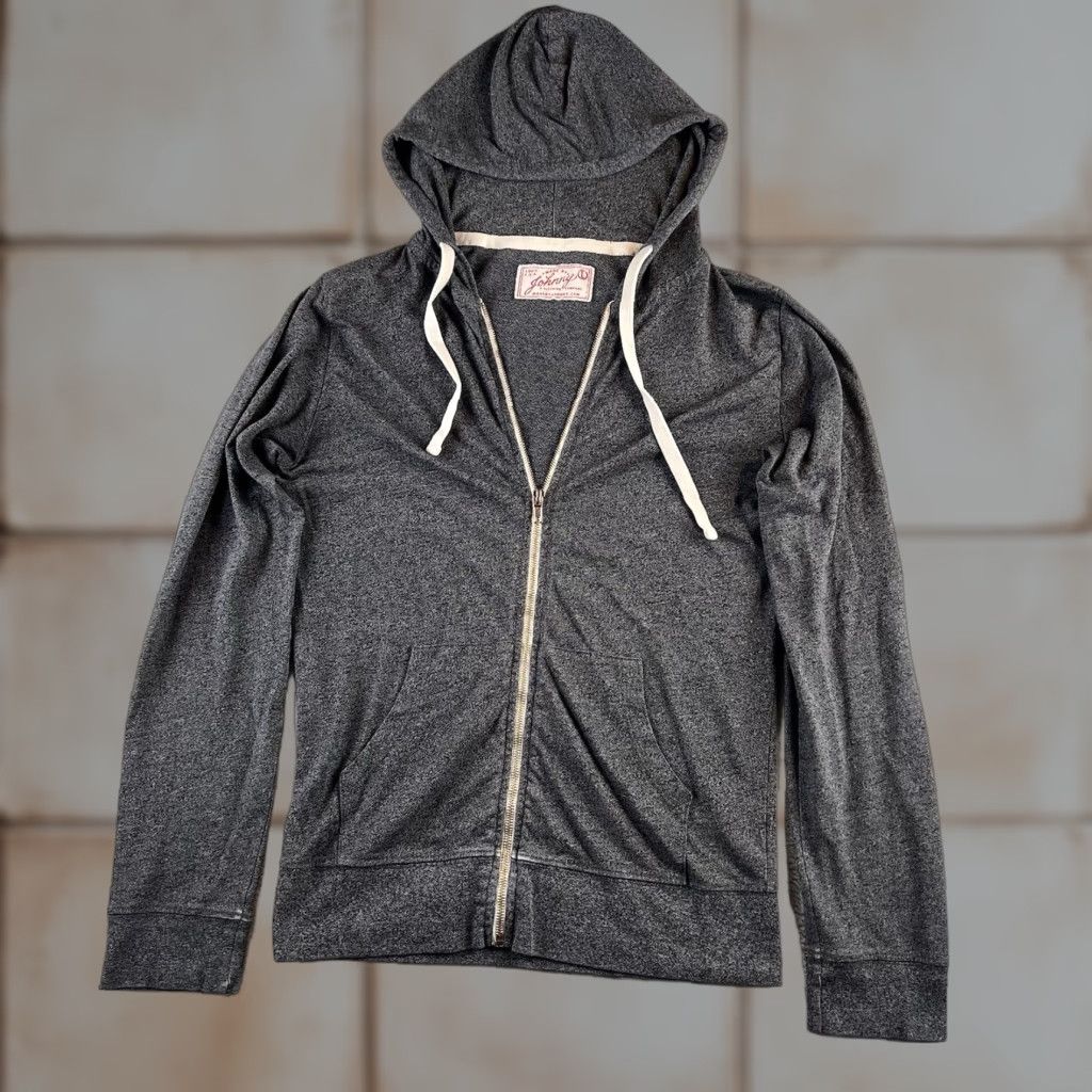 Vintage Made by Johnny Hoodie Womens L Charcoal Gray Full-Zip Activewear, Long Sleeve, Gym & Training, Casual, Travel, Regular Size Size L / US 10 / IT 46 - 1 Thumbnail