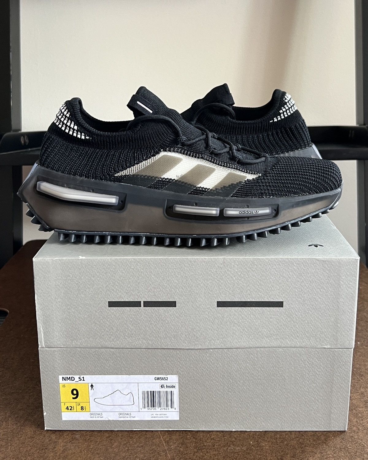 Adidas Adidas NMD S1 Core Black Size US 9 / EU 42 - 1 Thumbnail