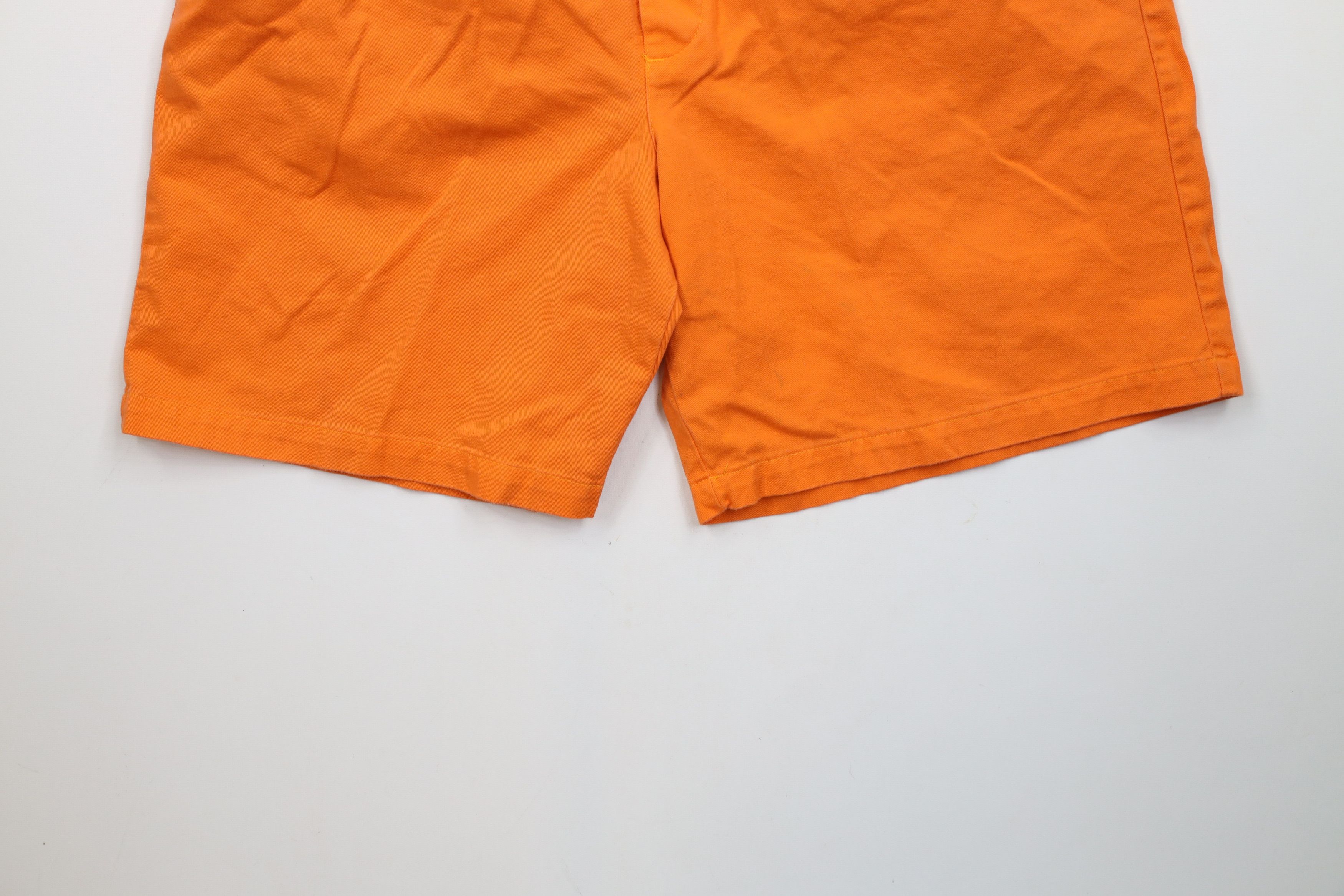 J.Crew × Vintage Vintage 90s J Crew Cotton Above Knee Shorts Orange USA Size US 34 / EU 50 - 4 Thumbnail