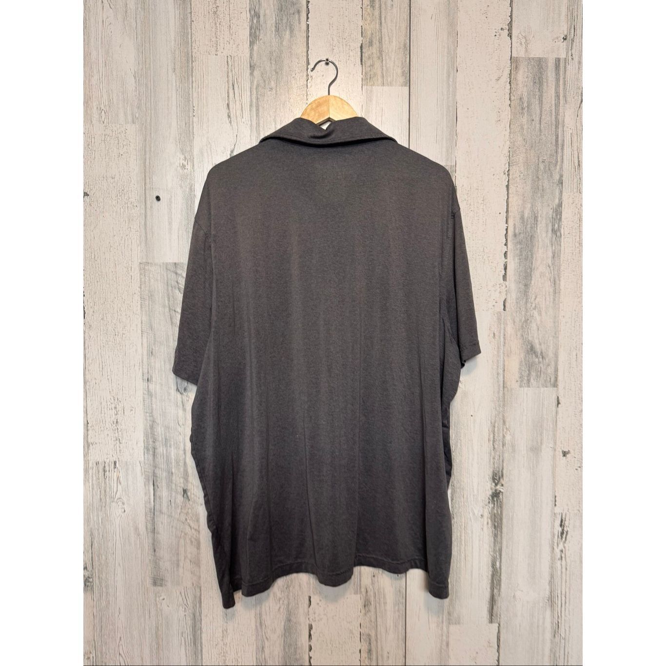 George George Men’s 3XL Gray Stretch Polo Shirt Short Sleeve Casual Top Size US XXL / EU 58 / 5 - 3 Thumbnail