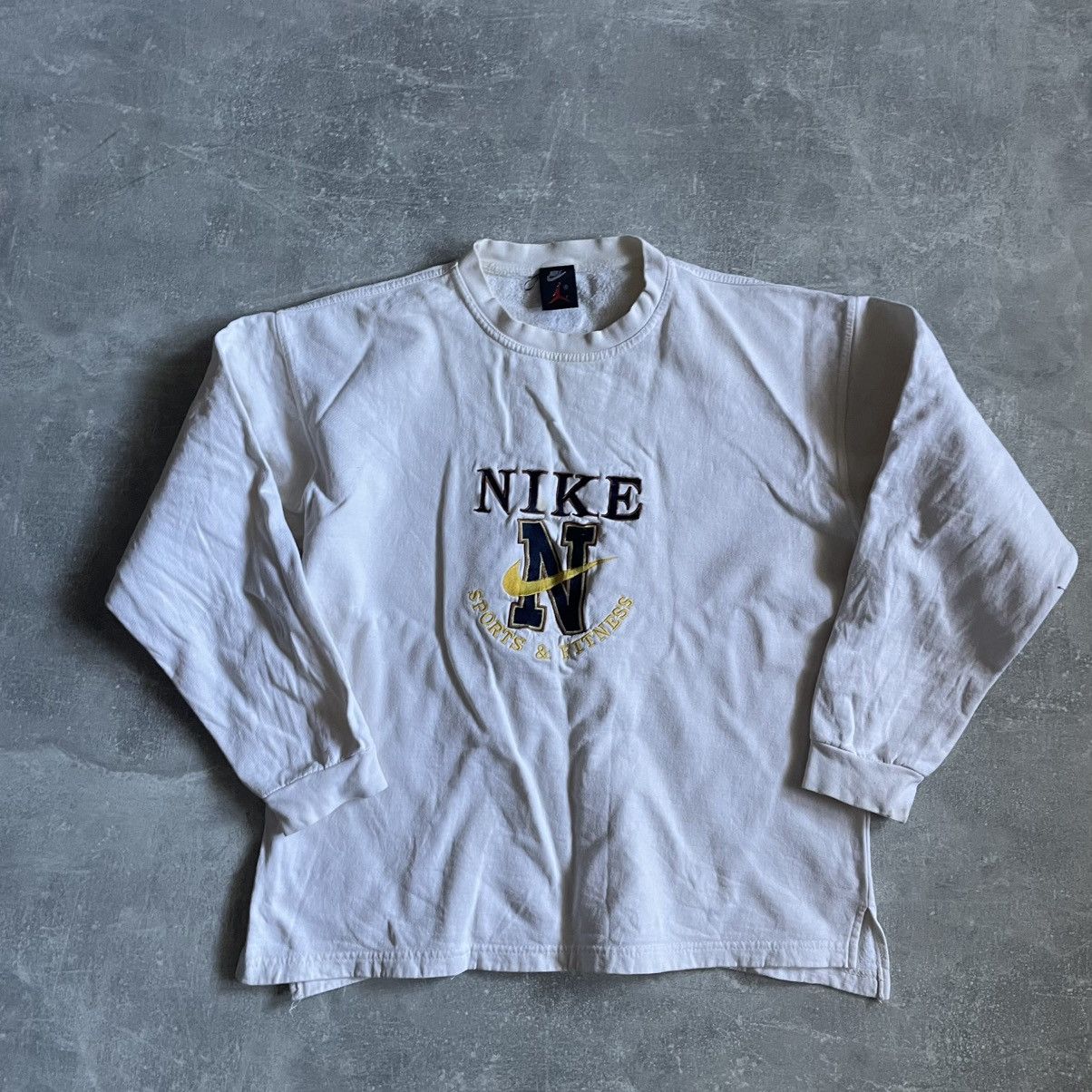 Jordan Brand 90s Vintage Nike Jordan sweatshirt big logo baggy swoosh acg Size US M / EU 48-50 / 2 - 1 Thumbnail