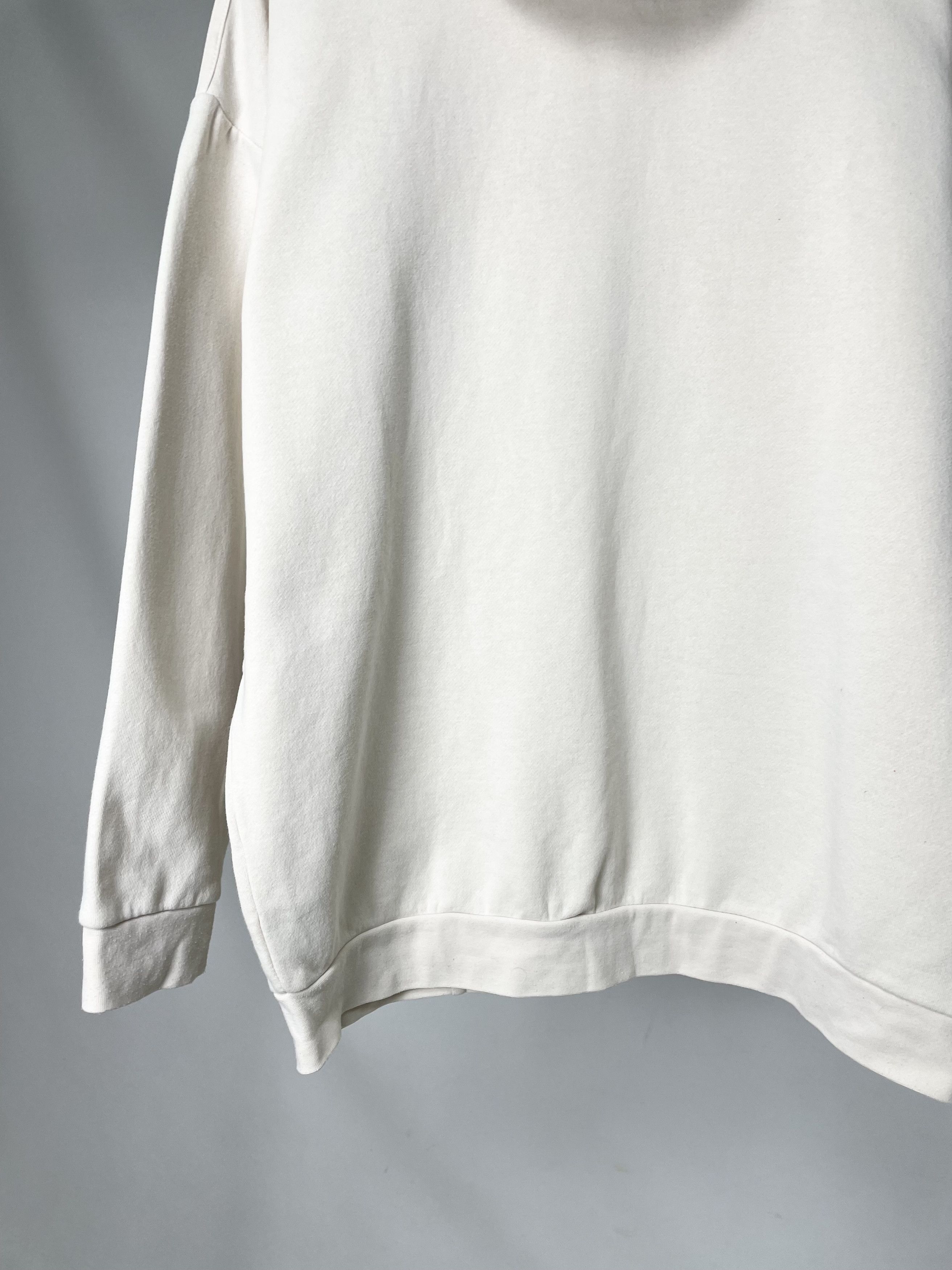 Adidas Adidas ( Size S ) Beige Cream Boxy Baggy Fit Hoodie Size S / US 4 / IT 40 - 11 Thumbnail