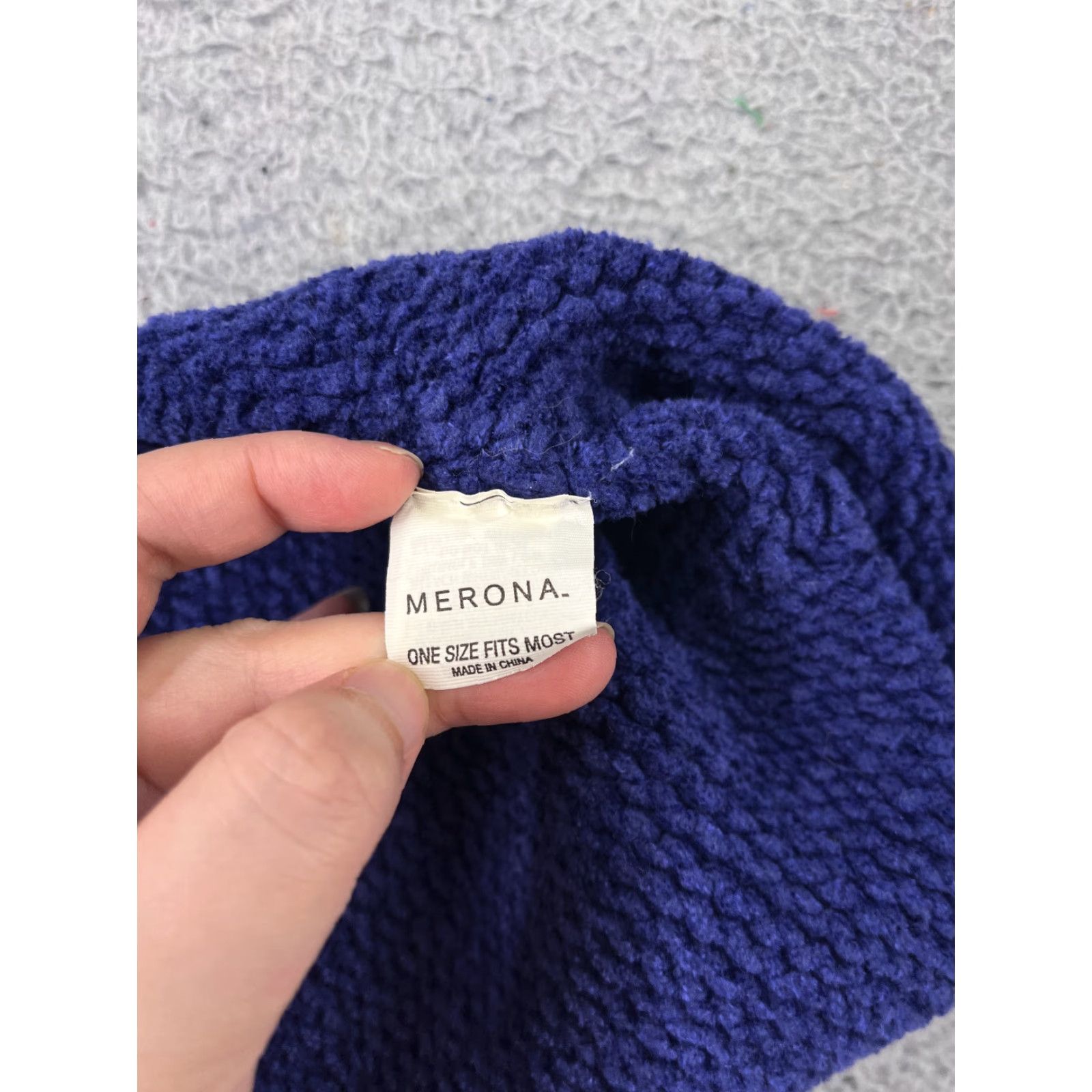 Merona Merona Beanie Toque Womens One Size Blue Knit Polyester Blend Winter Snow Ski Size ONE SIZE - 5 Thumbnail