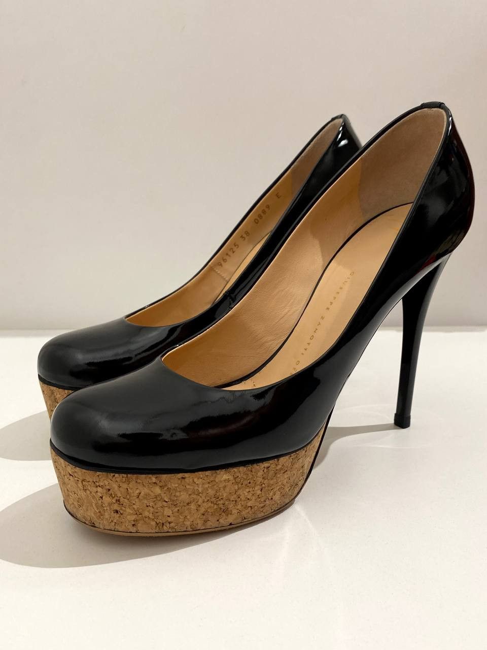 Giuseppe Zanotti Giuseppe Zanotti Pumps Black Patent Leather High Heels Size US 8 / IT 38 - 3 Thumbnail