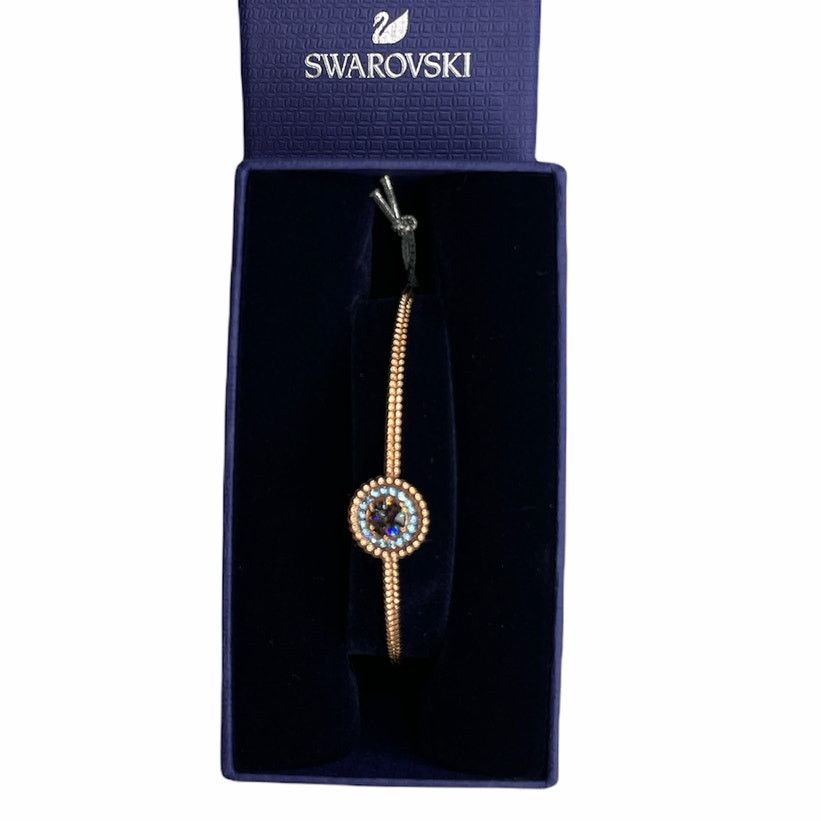 Swarovski Swarovski Grey Aqua Crystal Oxygen Rose Gold Bracelet Size ONE SIZE - 4 Thumbnail