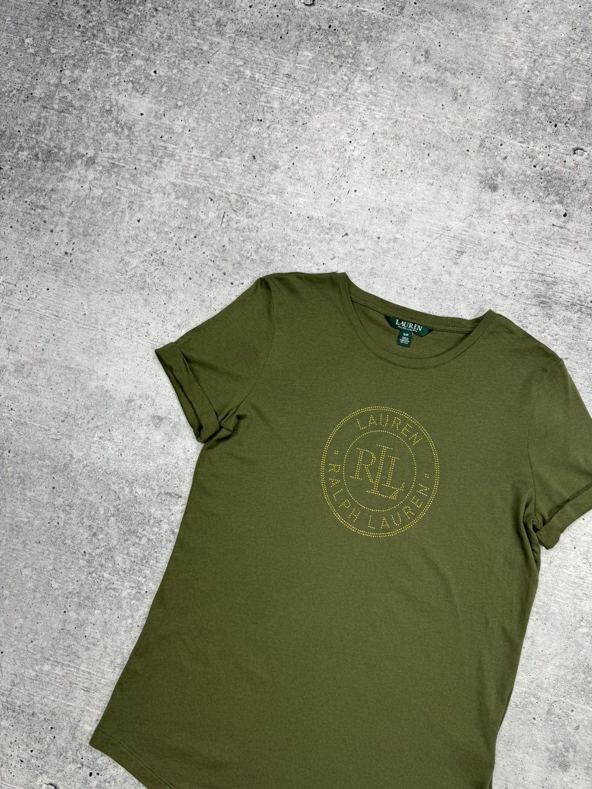 Polo Ralph Lauren × Vintage Vintage Lauren Ralph Lauren Women Big Logo Casual T-Shirt Size S / US 4 / IT 40 - 4 Thumbnail