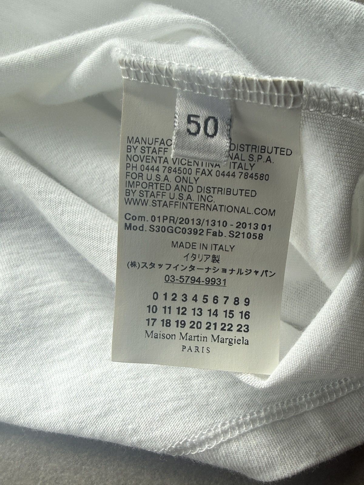 Maison Margiela Early Martin Martin Margiela 10 Mens White Cotton T Shirt 50 Size US M / EU 48-50 / 2 - 6 Thumbnail