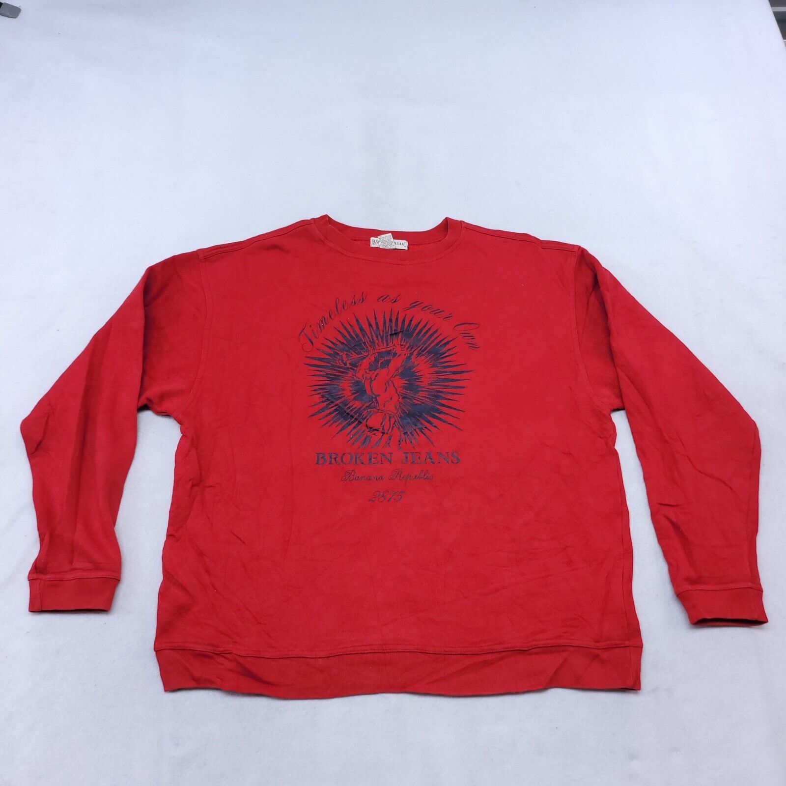 Banana Republic Banana Republic Pullover Sweatshirt Mens Size Medium M Red Size US M / EU 48-50 / 2 - 2 Thumbnail