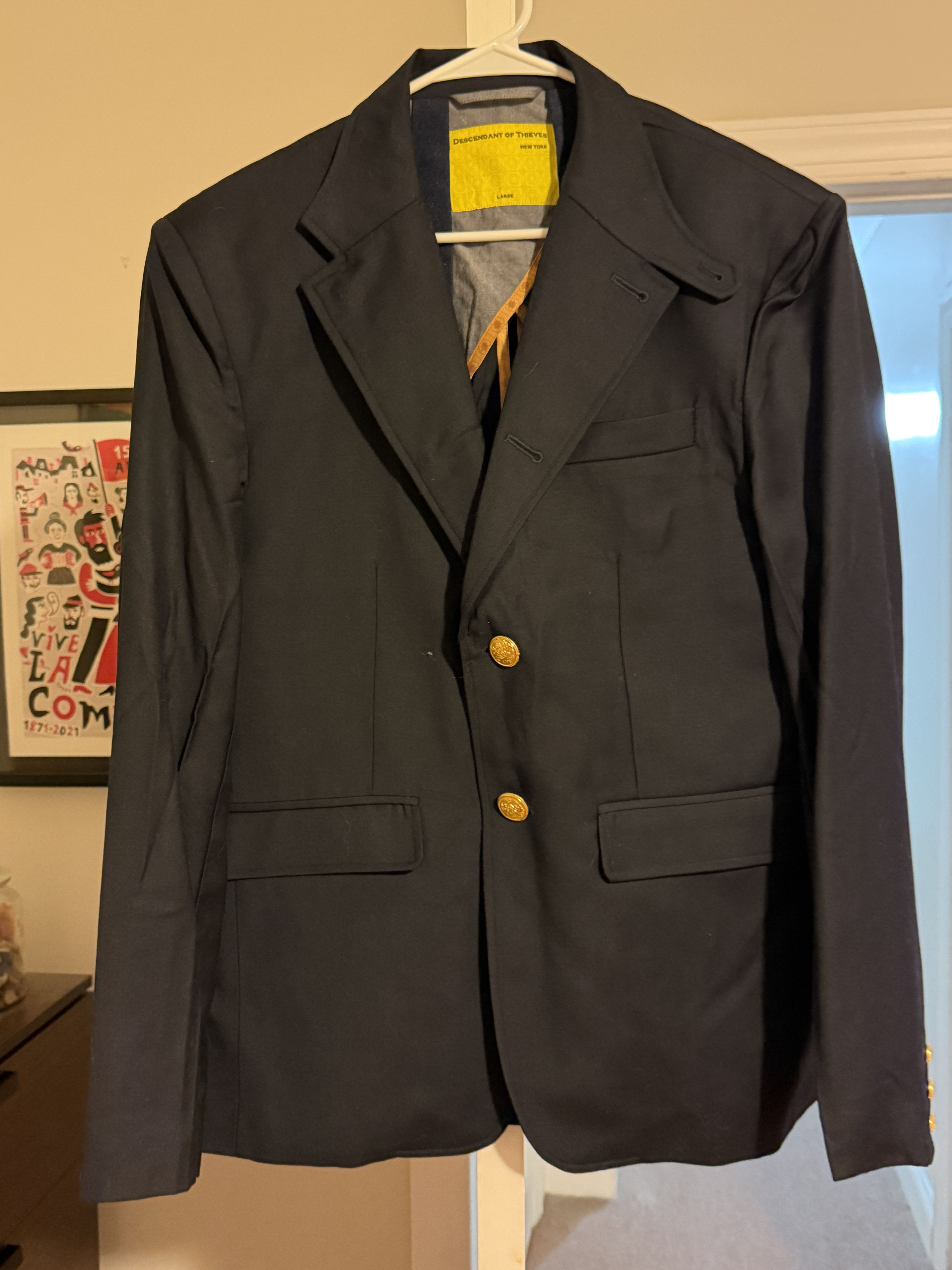 Descendant of Thieves Men's School Daze Navy Blazer (size large) Size 42R - 1 Thumbnail