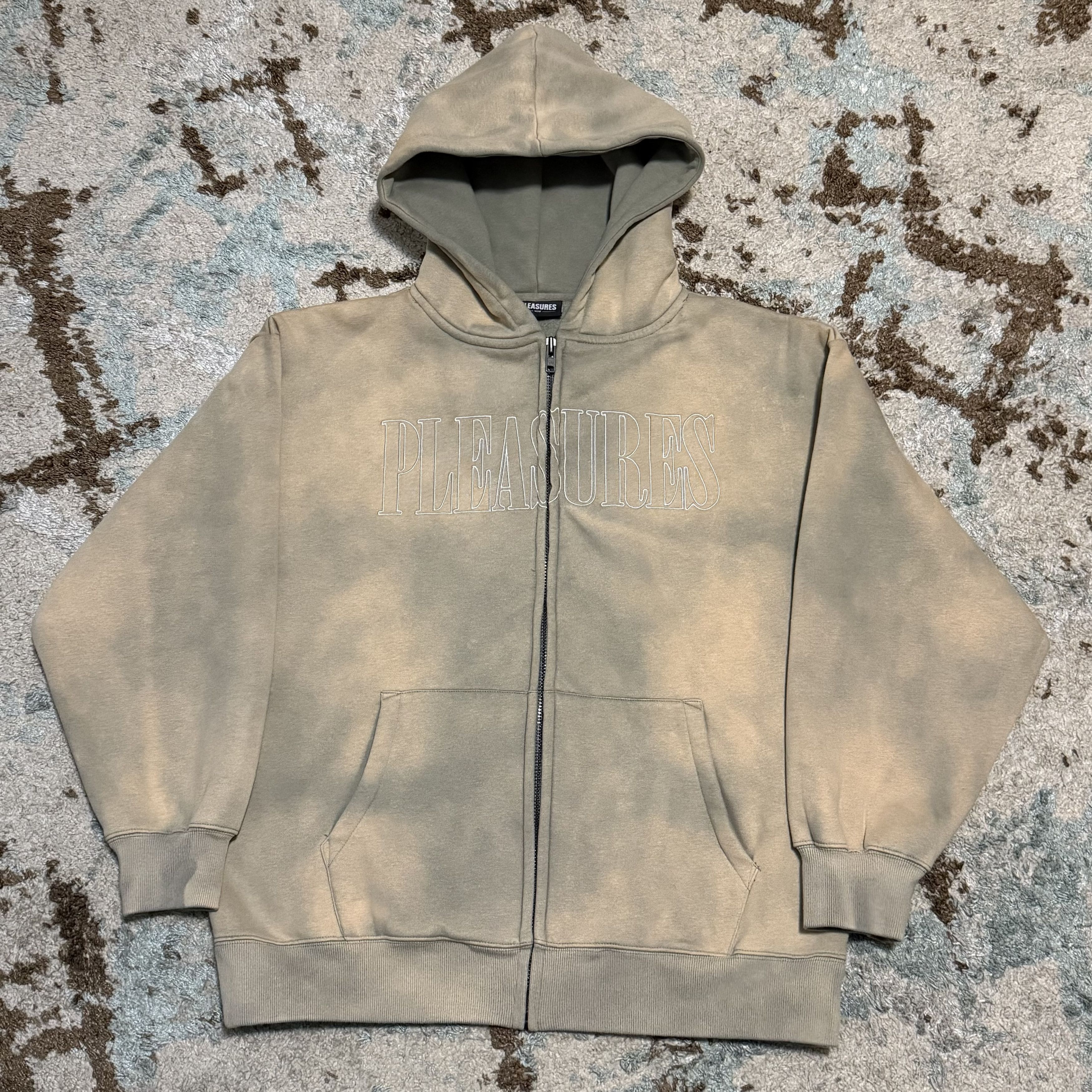 Pleasures Pleasures Gospel Zip Hoodie Size Large Beige/Green Size US L / EU 52-54 / 3 - 2 Thumbnail