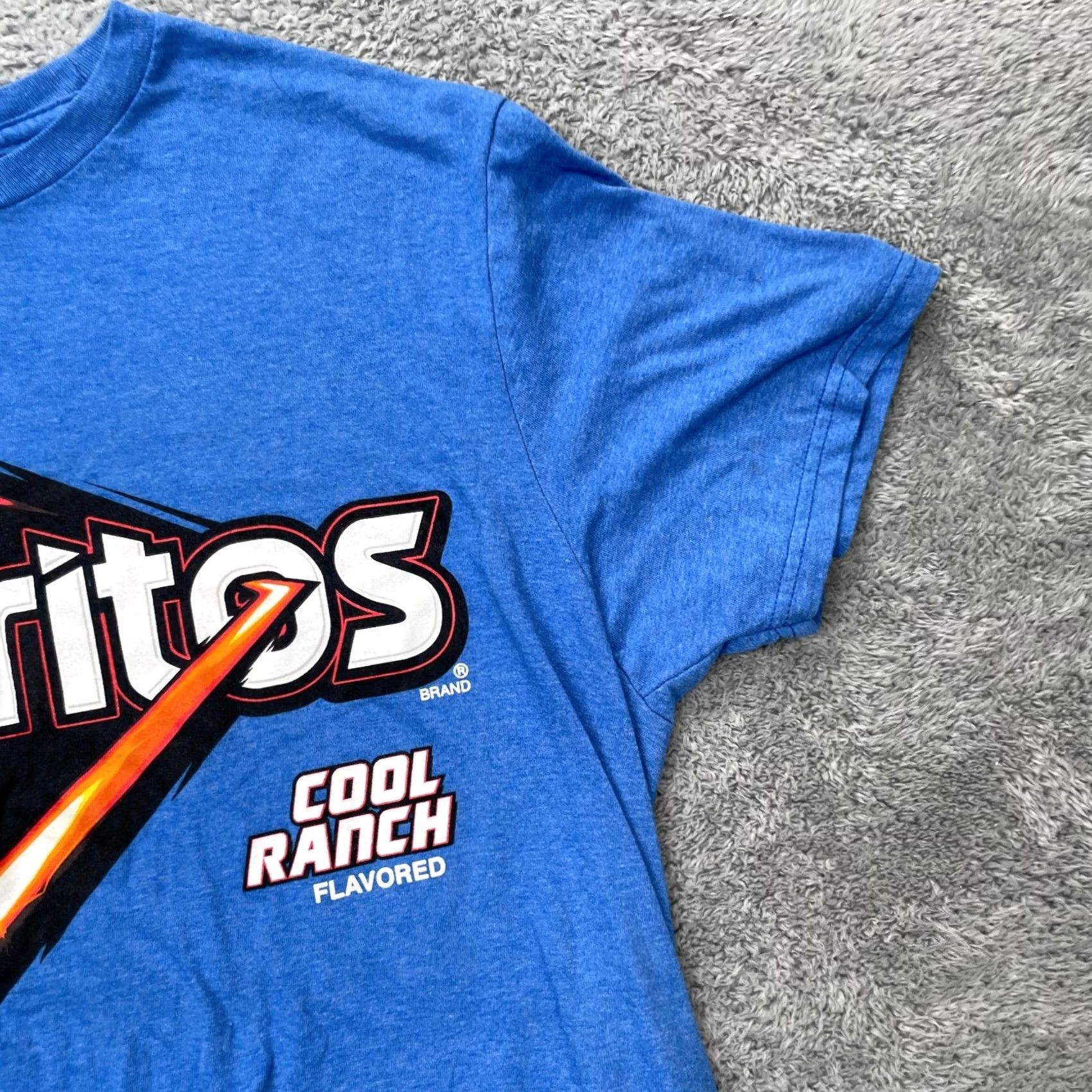 Vintage Doritos Shirt Mens Medium Blue Chips Graphic Print Logo Snacks Cotton Size US M / EU 48-50 / 2 - 5 Thumbnail
