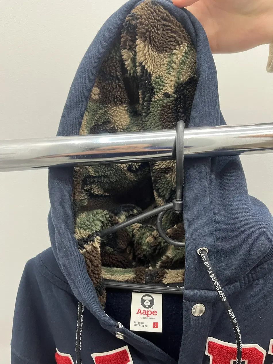Aape Aape By Bathing Ape Plush Logo Hood Bomber Size US L / EU 52-54 / 3 - 7 Thumbnail