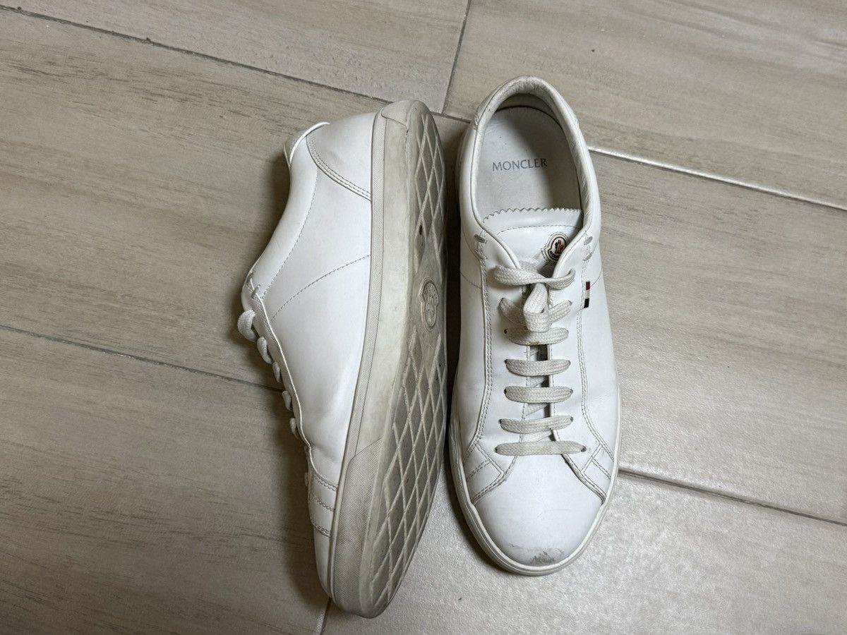 Moncler Moncler Low Top Leather Sneakers White Size 41 Size US 9 / EU 42 - 6 Thumbnail